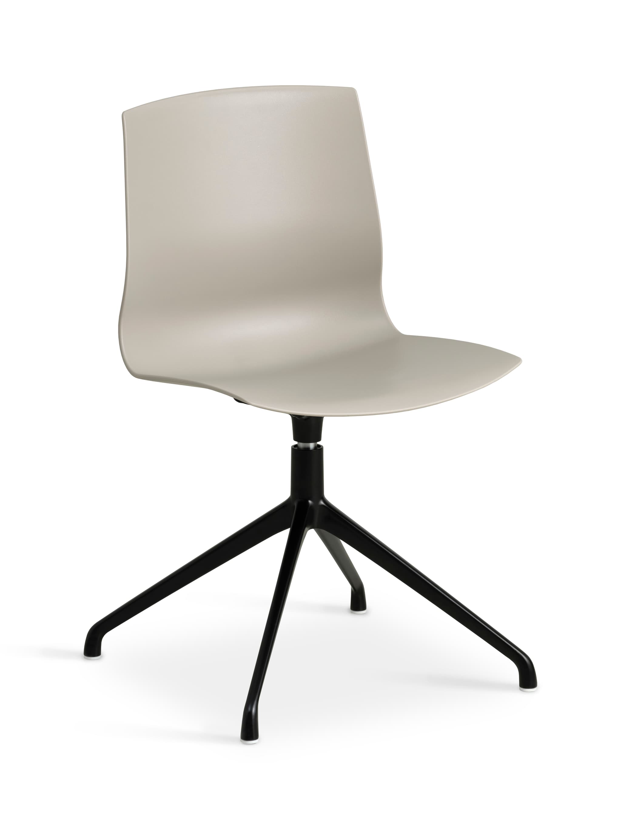 Liv matbordsstol, med vridfunktion - sten PVC och svart metall
