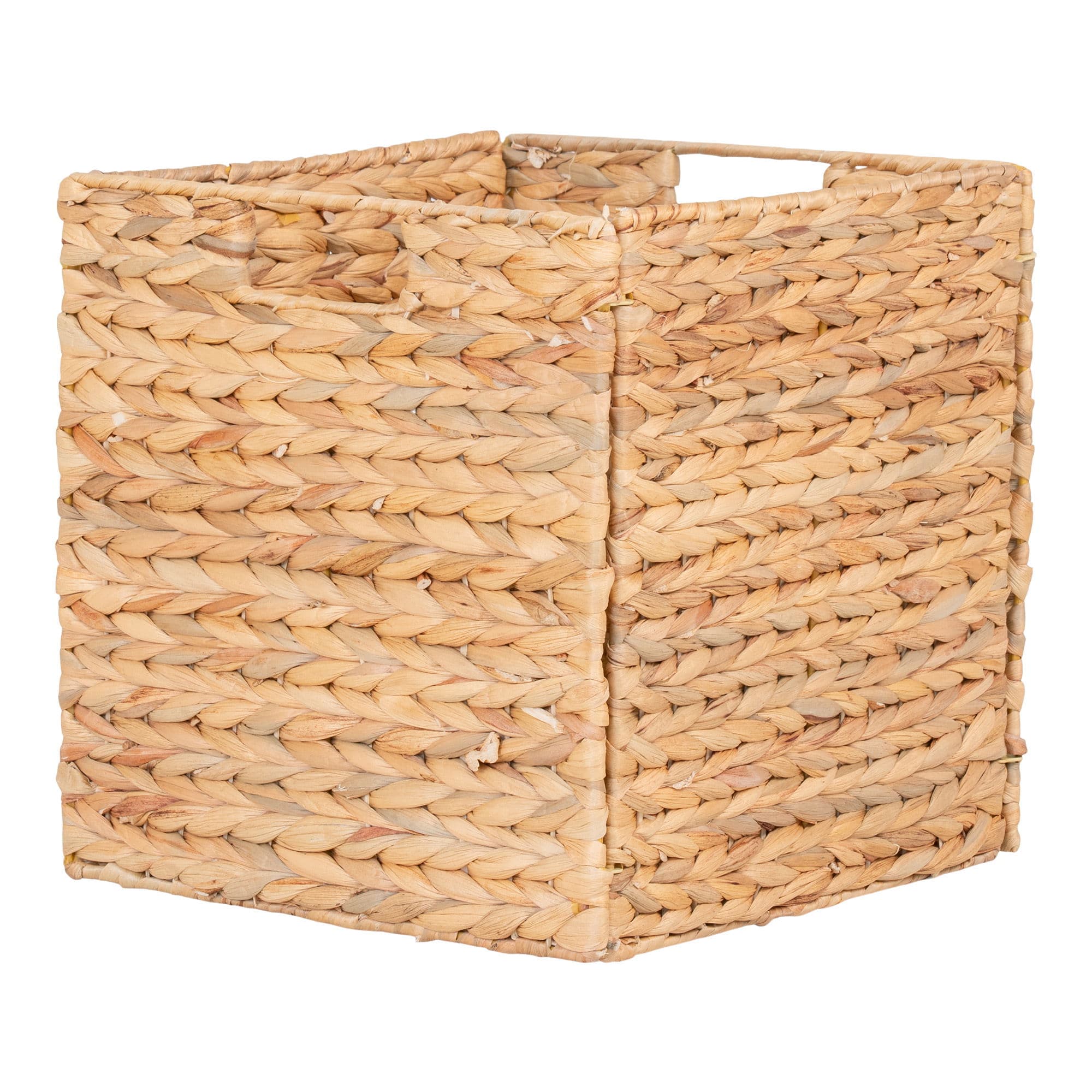 HOUSE NORDIC Passo Basket - Korg, hopfällbar, vattenhyacint, natur, 30x30x30 cm