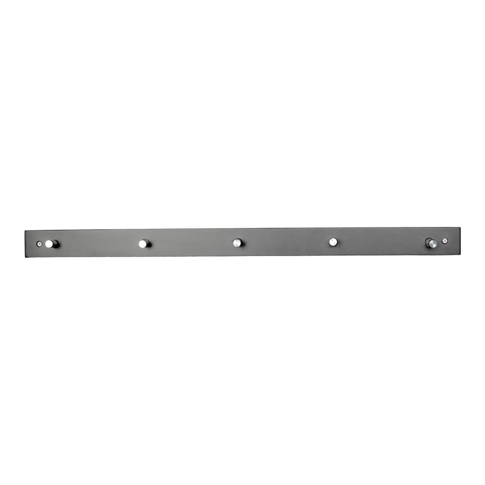 HOUSE NORDIC Padova klädhängare - Klädhängare, trä/metall, 5 krokar, svart70x5x2 cm