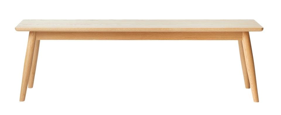 Barrali bänk, rektangulär - naturlig ek (150x35)