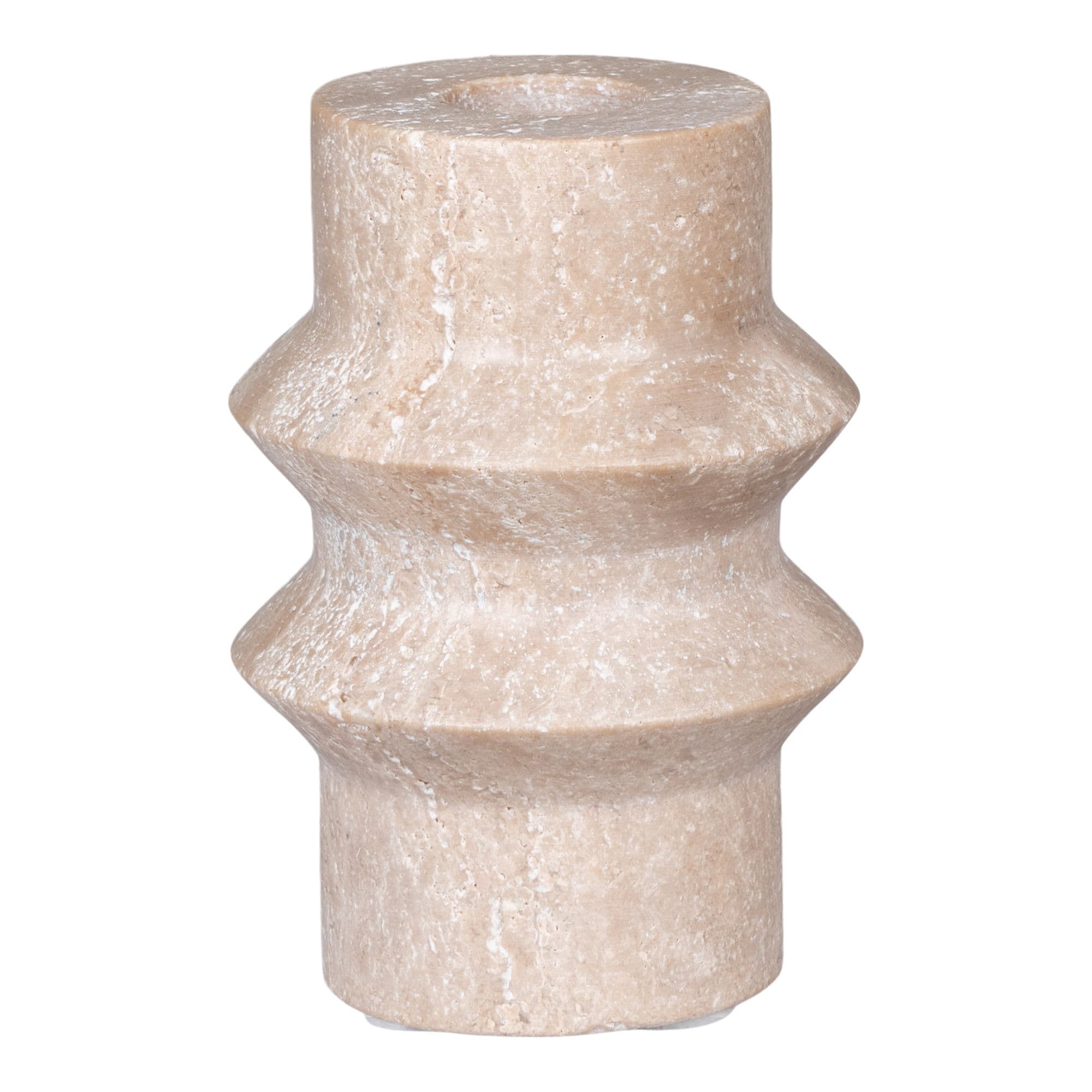 HOUSE NORDIC Ljusstake, travertin, natur, ø7x10 cm