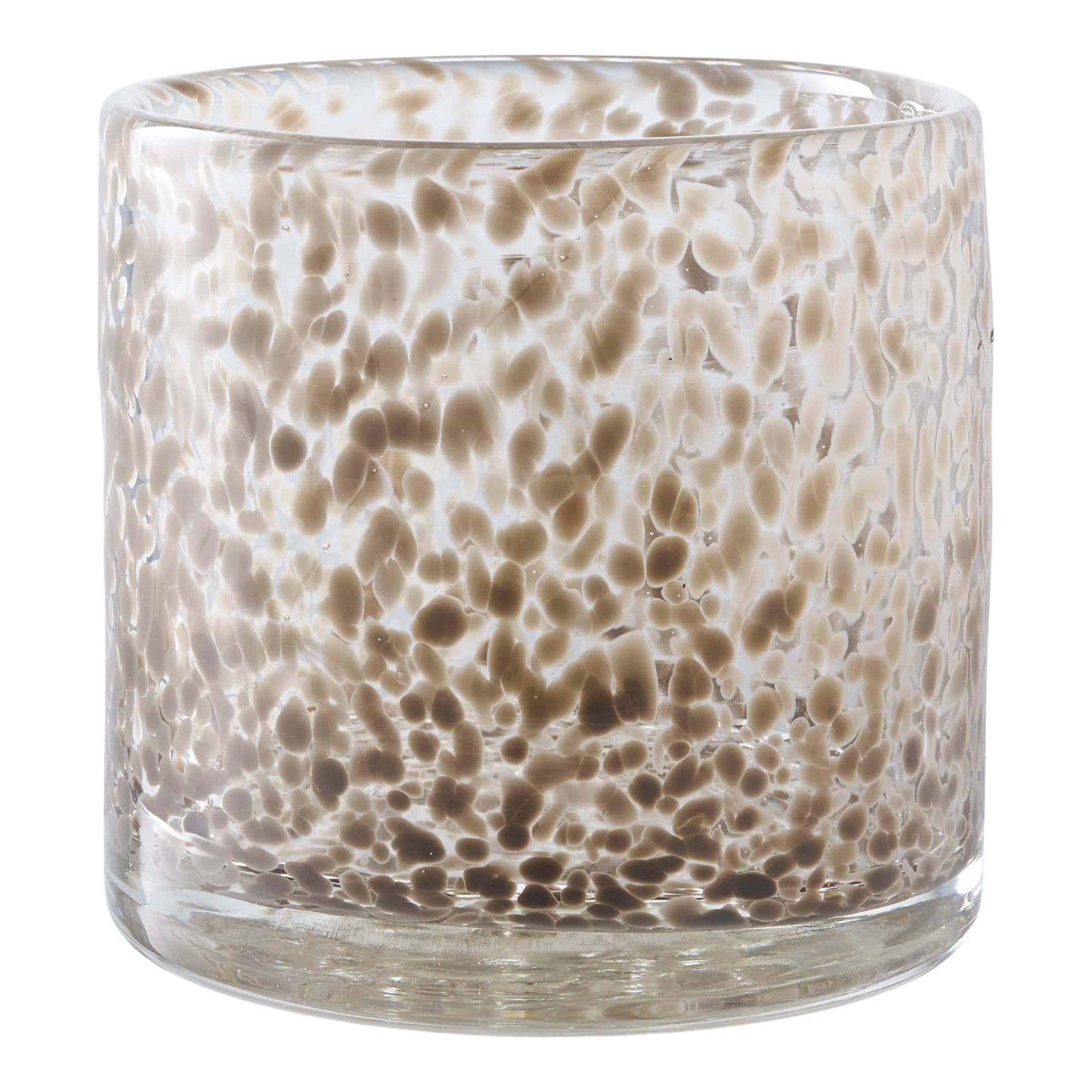 HOUSE NORDIC ljusstake, rund - brunt glas (Ø12x12)