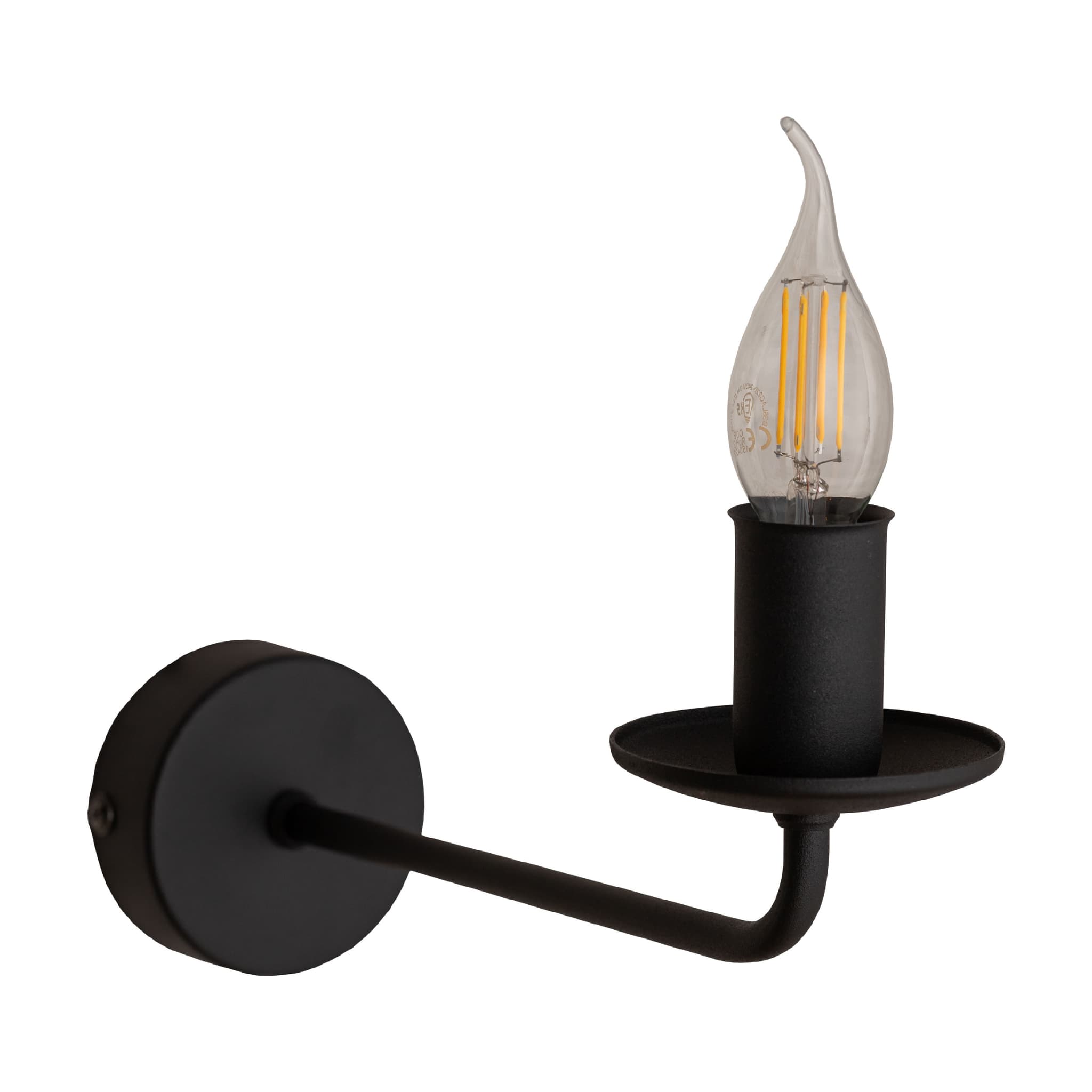 TK Limal vägglampa - svart metall
