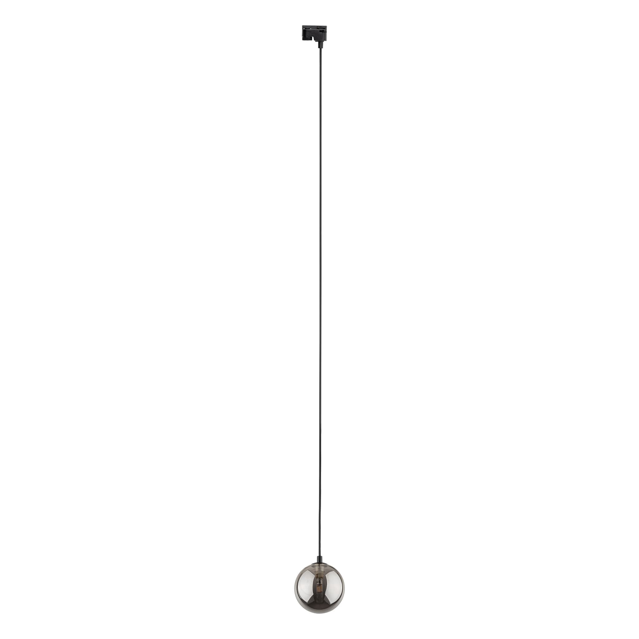 TK Tracer taklampa - grafitglas och svart metall
