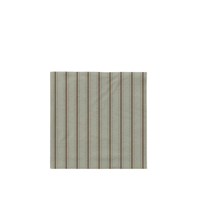 BROSTE COPENHAGEN Dolly pappersservett, fyrkantig - ökensalvia och mörkgrönt papper (33x33)