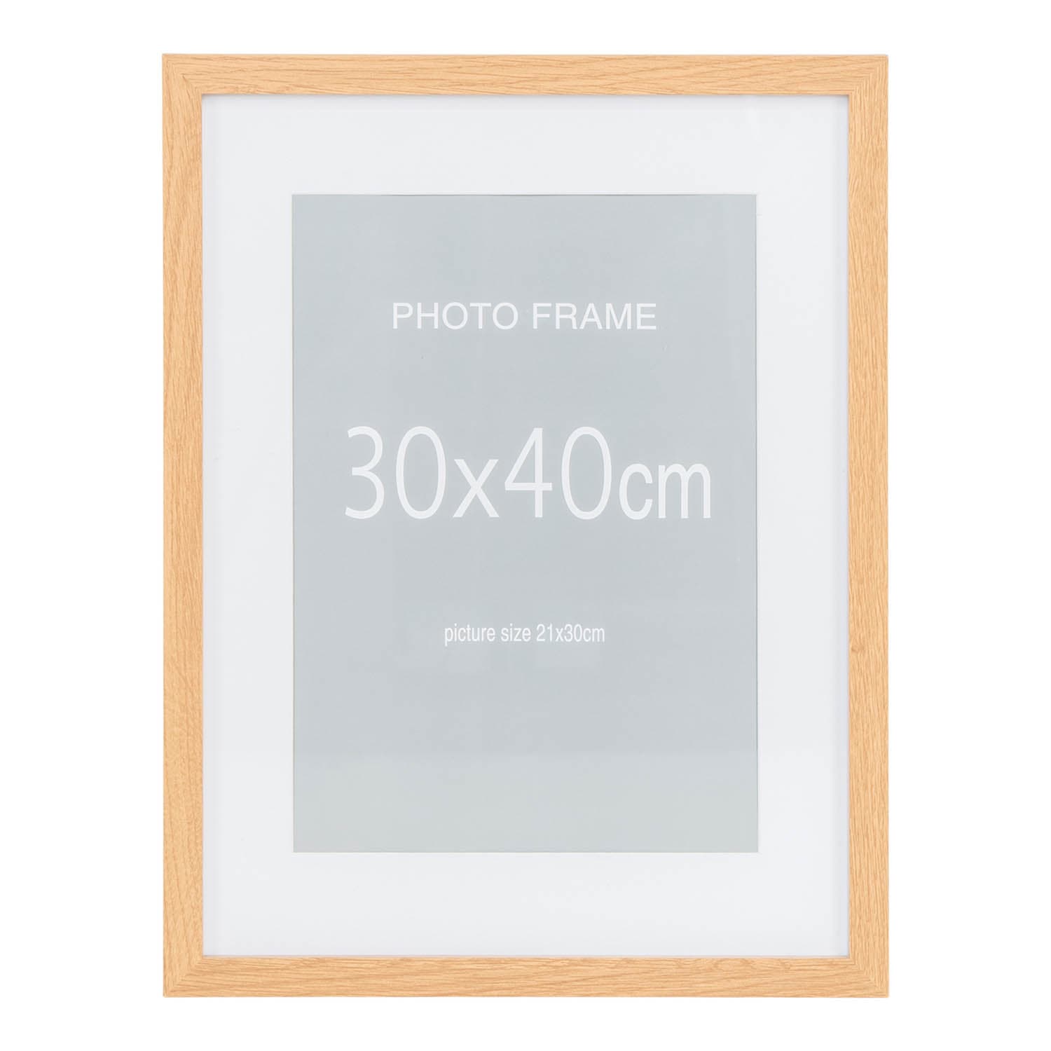 HOUSE NORDIC Marbella ramar, rektangulära - glas och 5 st. naturlig MDF och 10 st. svart MDF (46x ????)