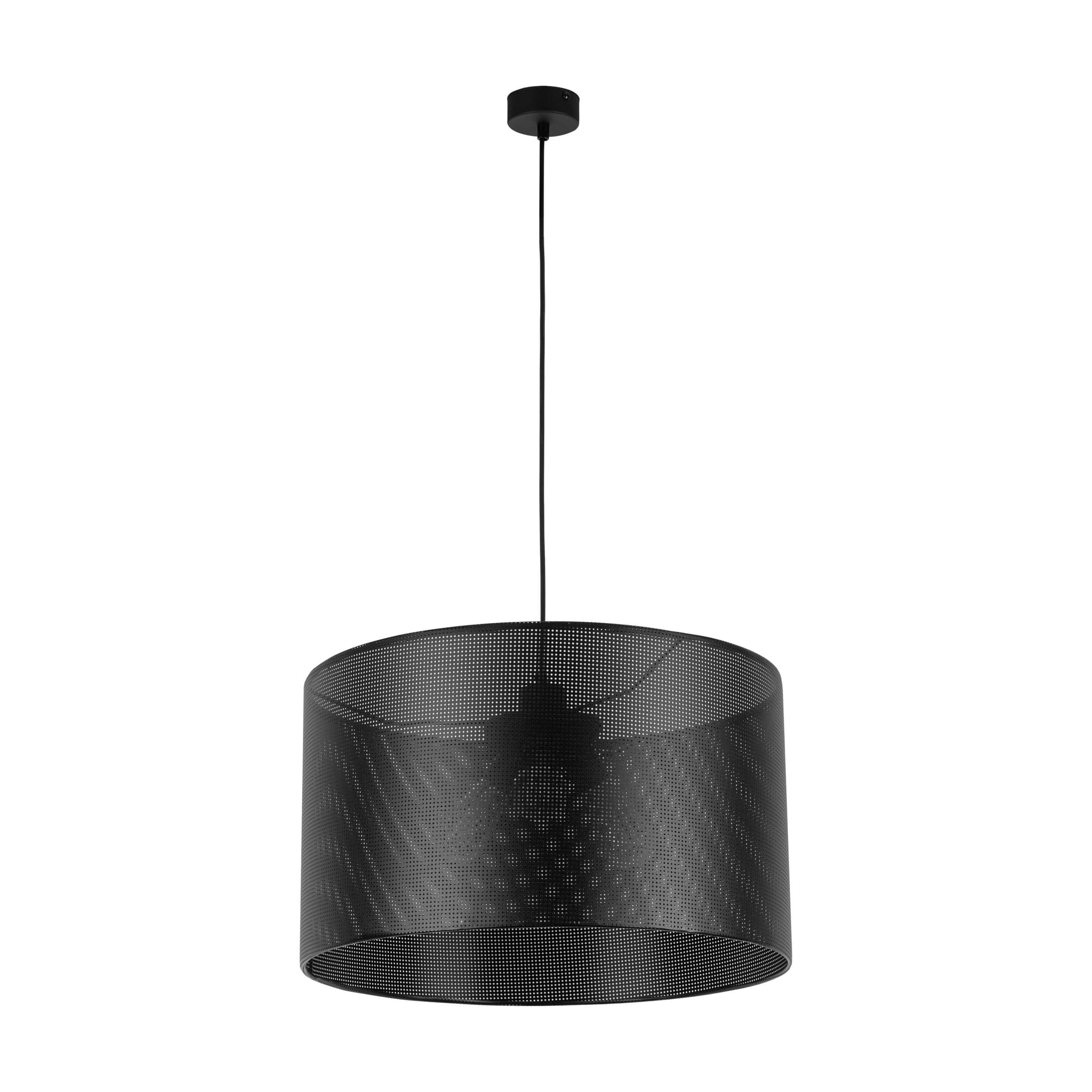 TK Moreno taklampa 500 - svart tyg och svart metall