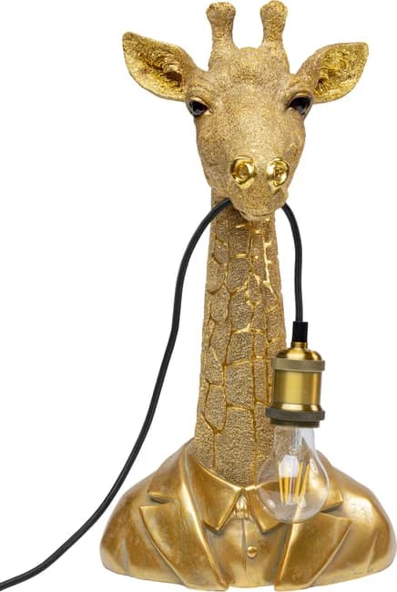 KARE DESIGN Animal Giraffe bordslampa - guld polyresin