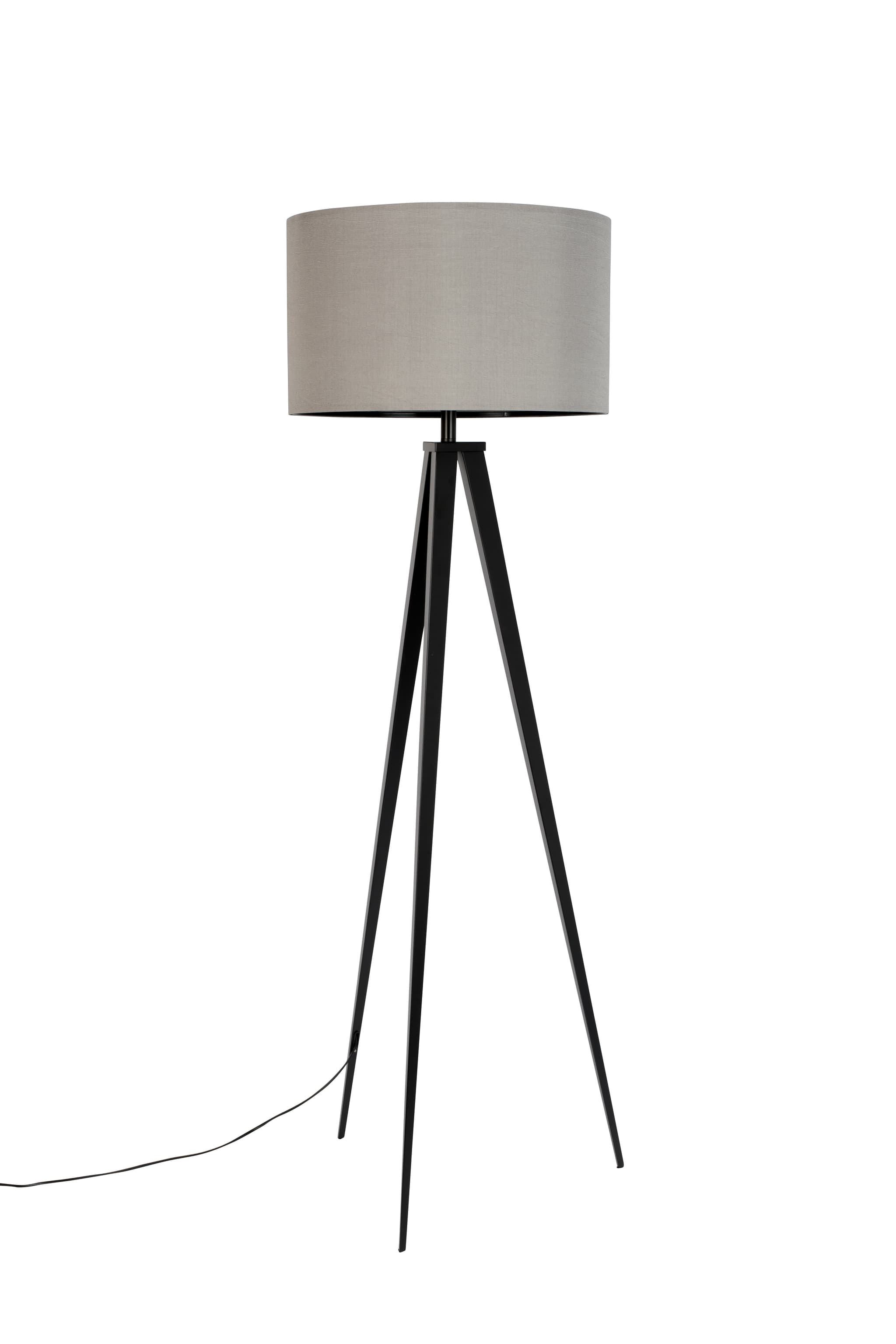 ZUIVER Stativ golvlampa - grå och svart metall