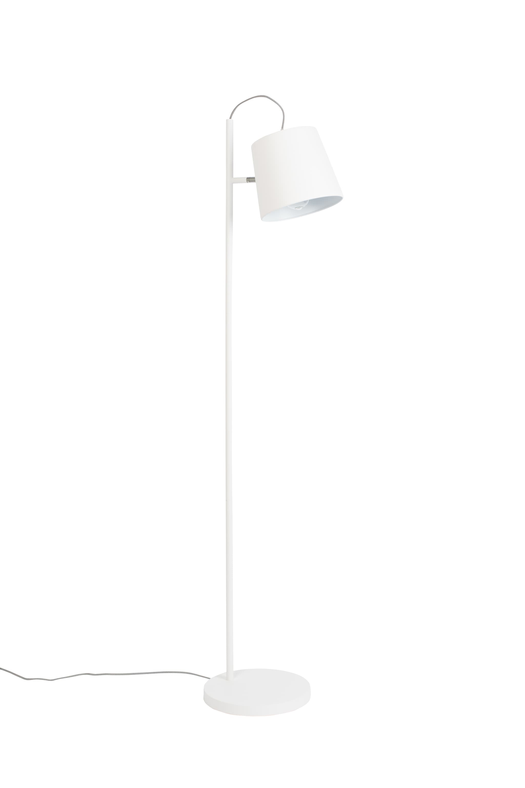 ZUIVER Buckle Head golvlampa - vitt järn