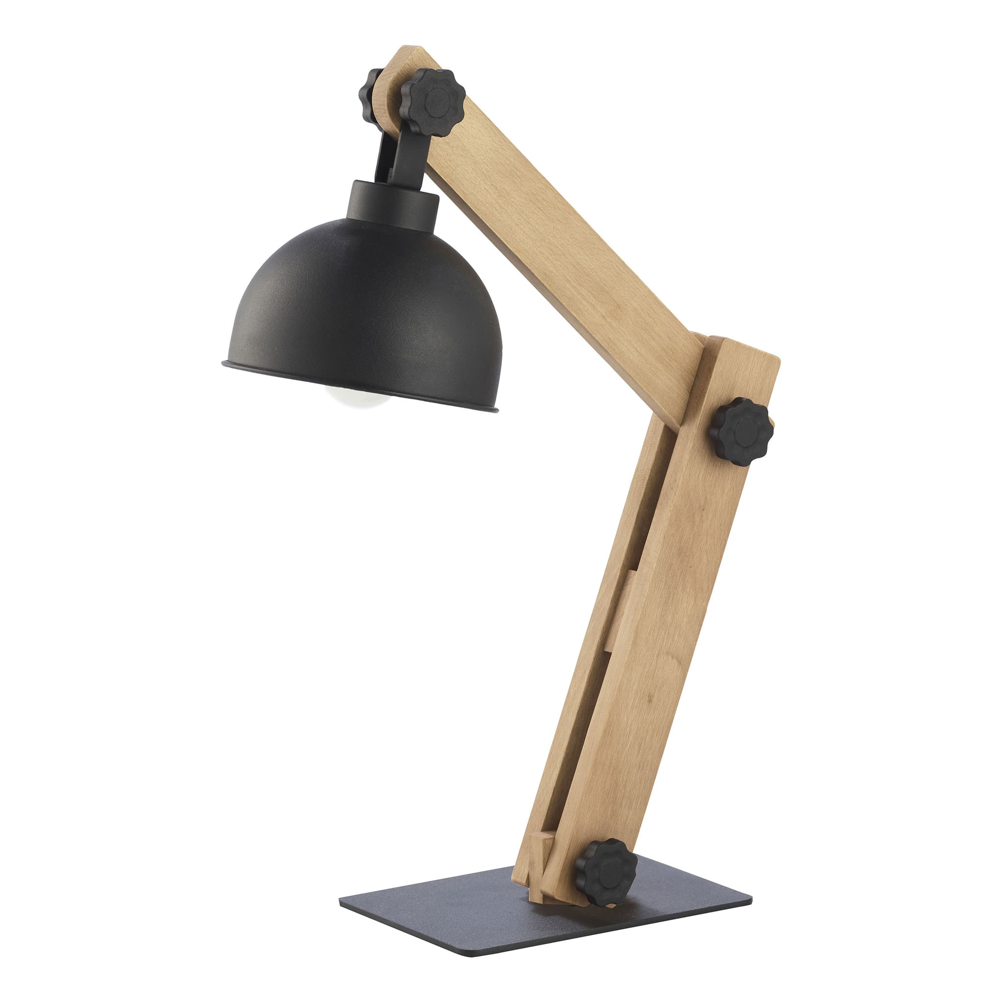 TK Oslo bordslampa - svart metall och trä