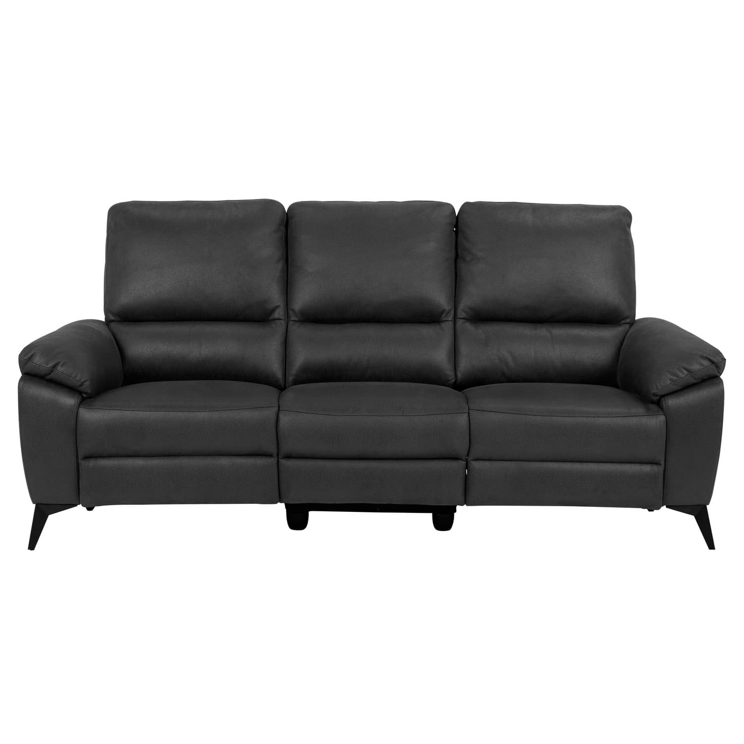 ACT NORDIC Rana 3-sits Soffa, med 2 Elektriska Fåtöljer och USB-C - Grå Polyester och Svart Metall