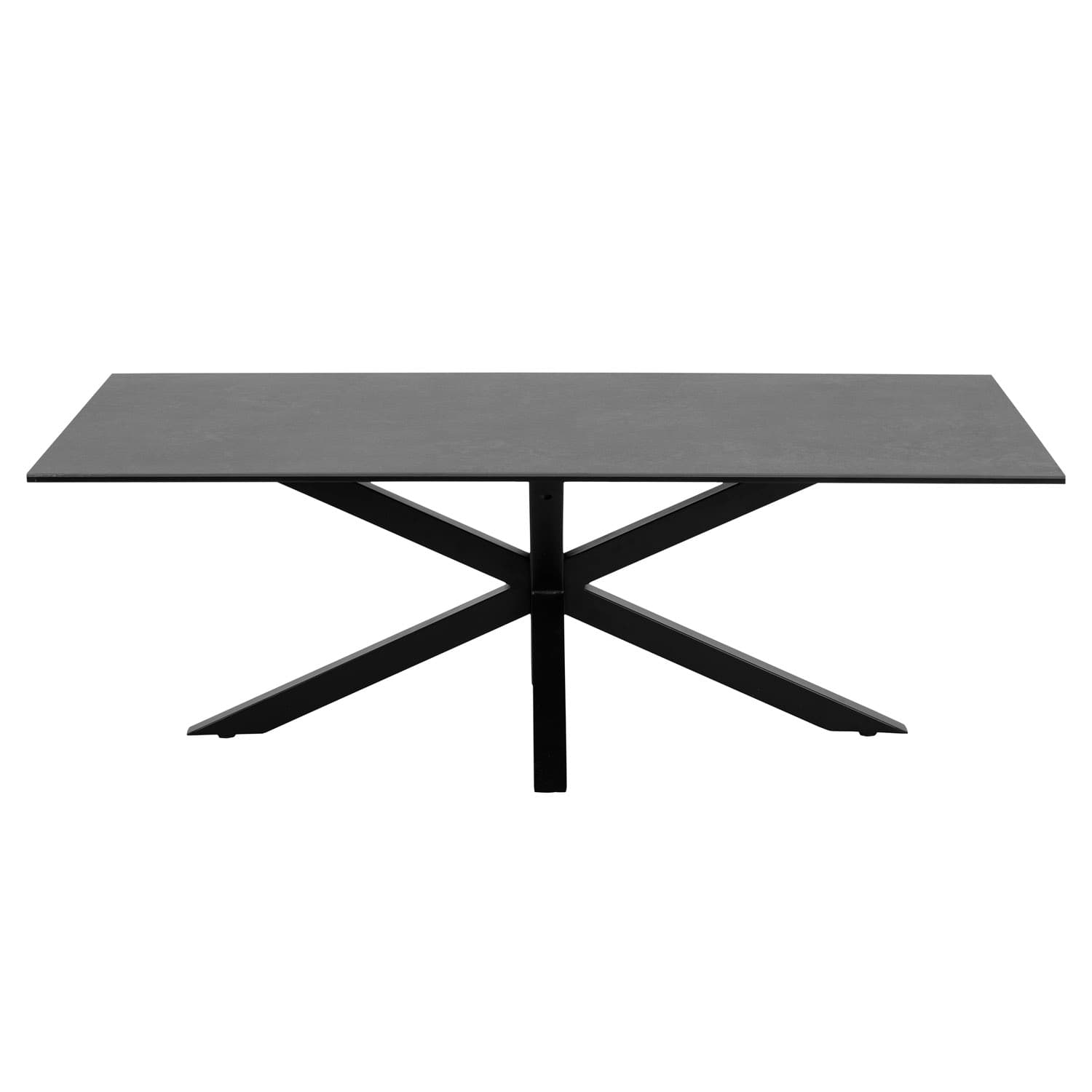 ACT NORDIC Heaven Rektangulärt Soffbord - Fairbanks Svart Glas / Keramik och Svart Metall (130 x 70 cm)