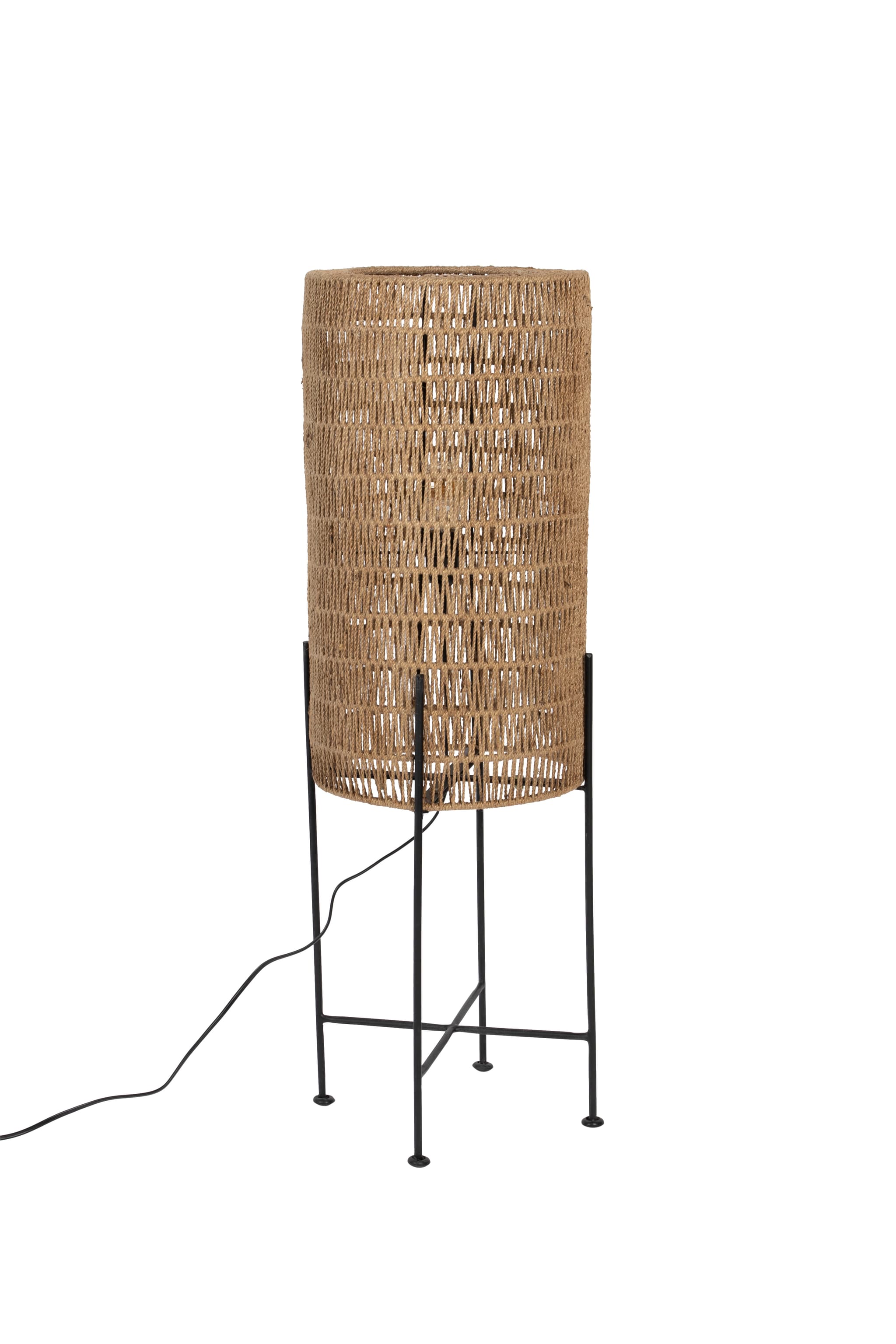 DUTCHBONE Kari golvlampa - naturjute och järn