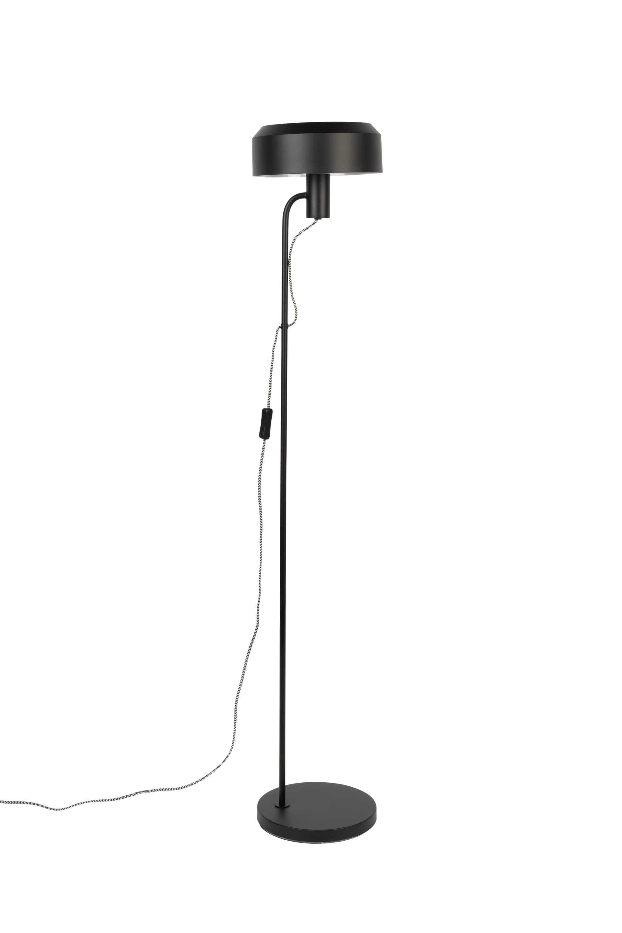 WHITE LABEL LIVING Landon golvlampa - svart järn