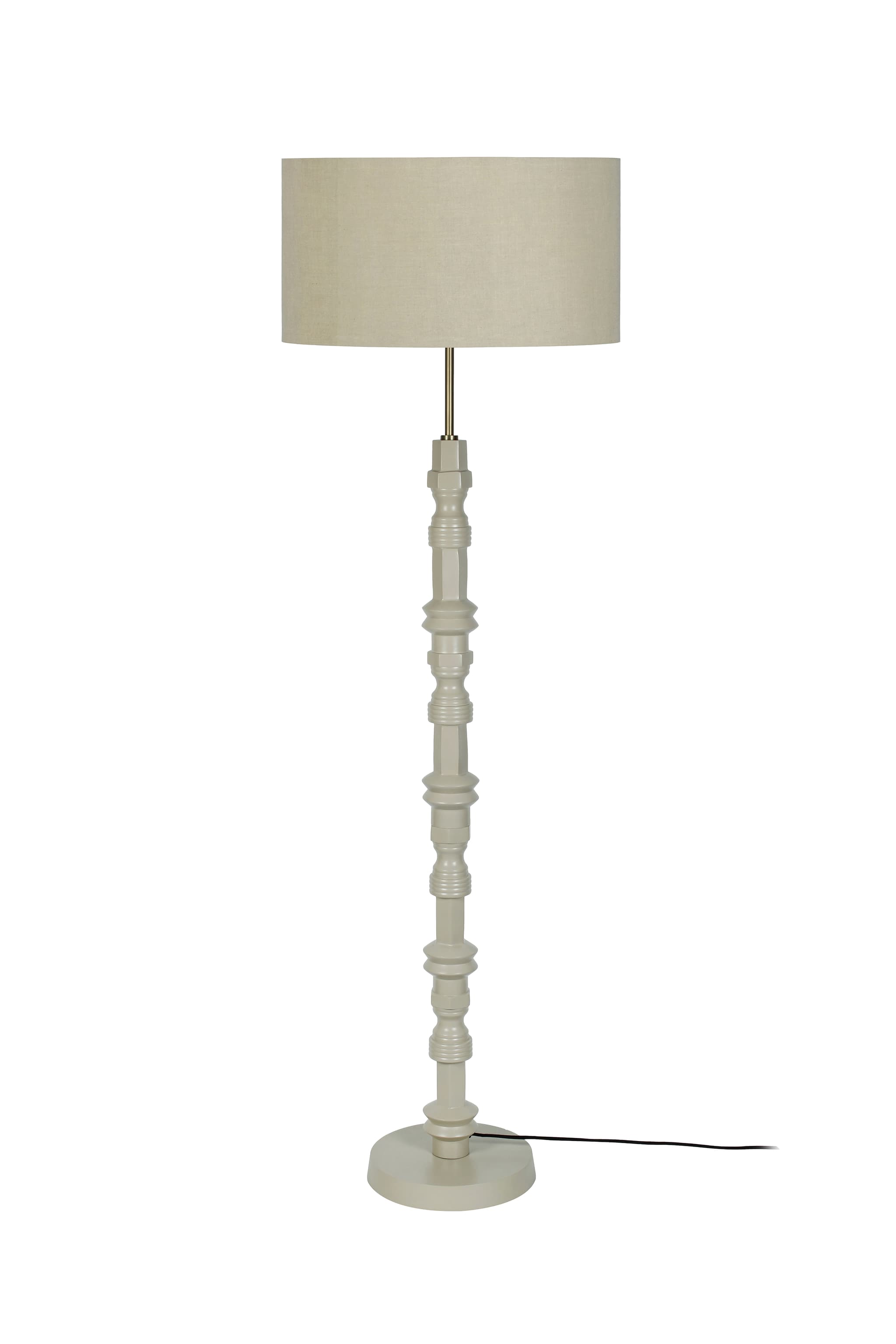 ZUIVER Totem golvlampa - beige aluminium