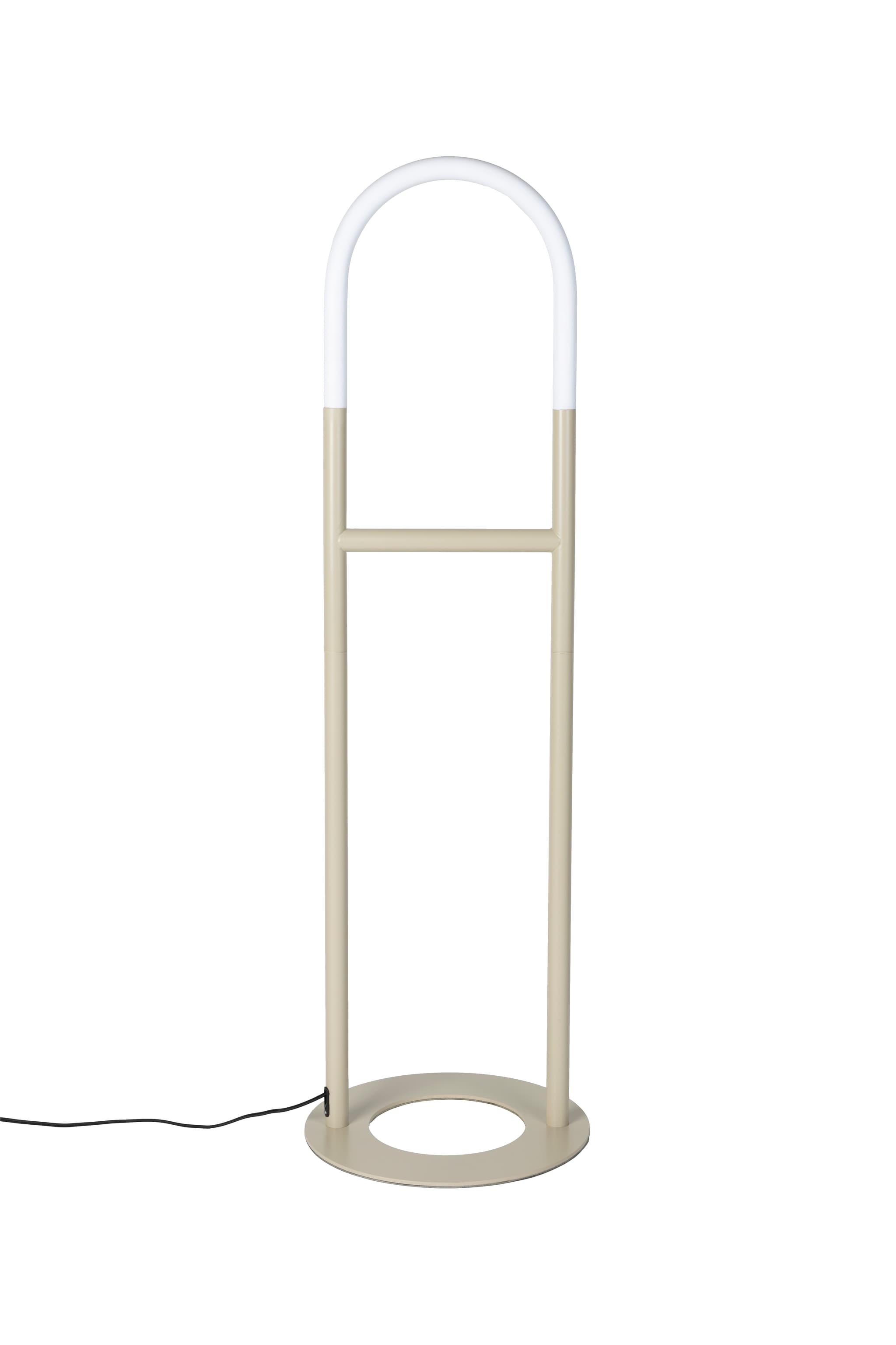 ZUIVER Arch golvlampa - akryl och beige metall
