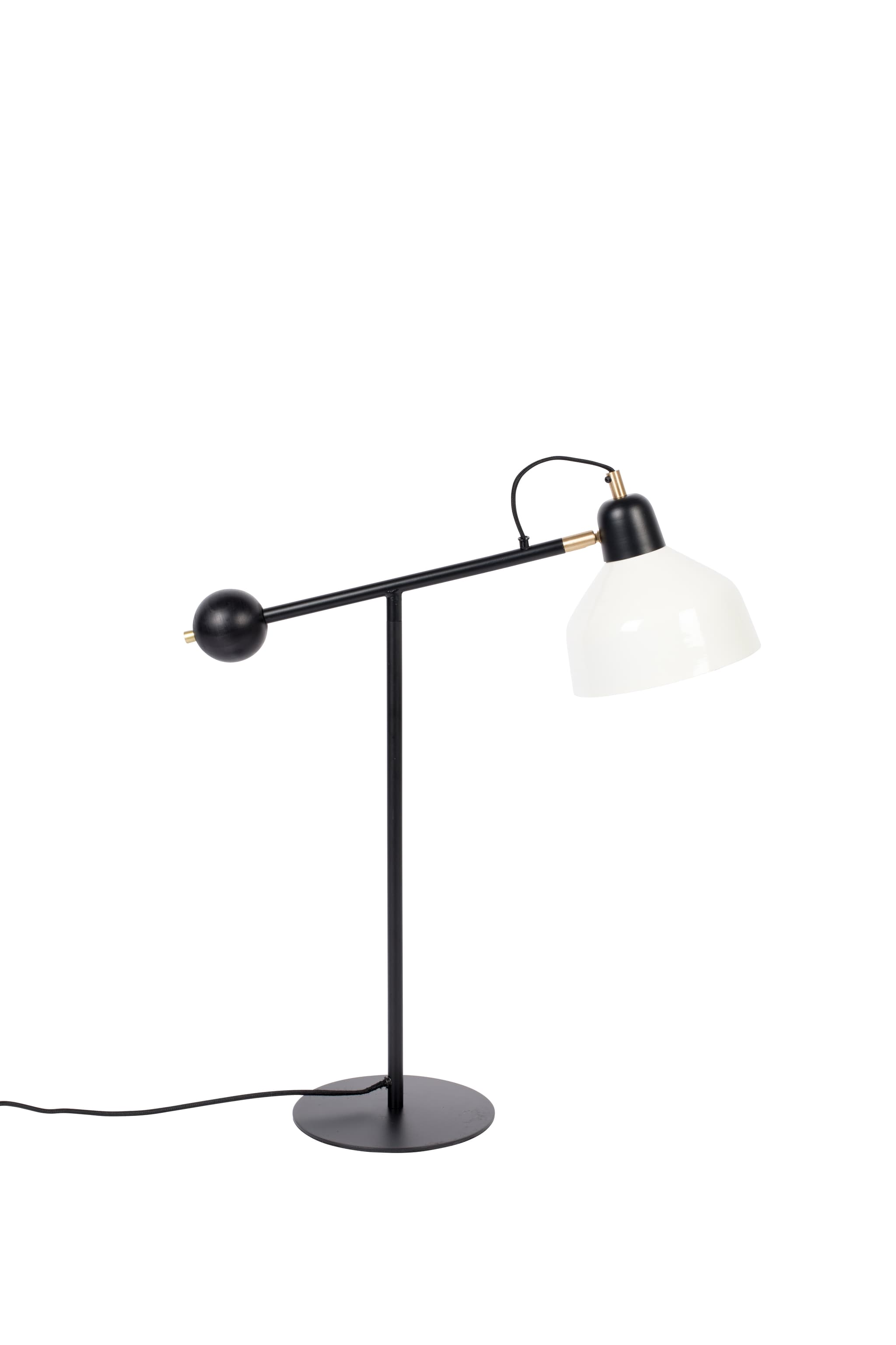 ZUIVER Skala skrivbordslampa - vit och svart järn
