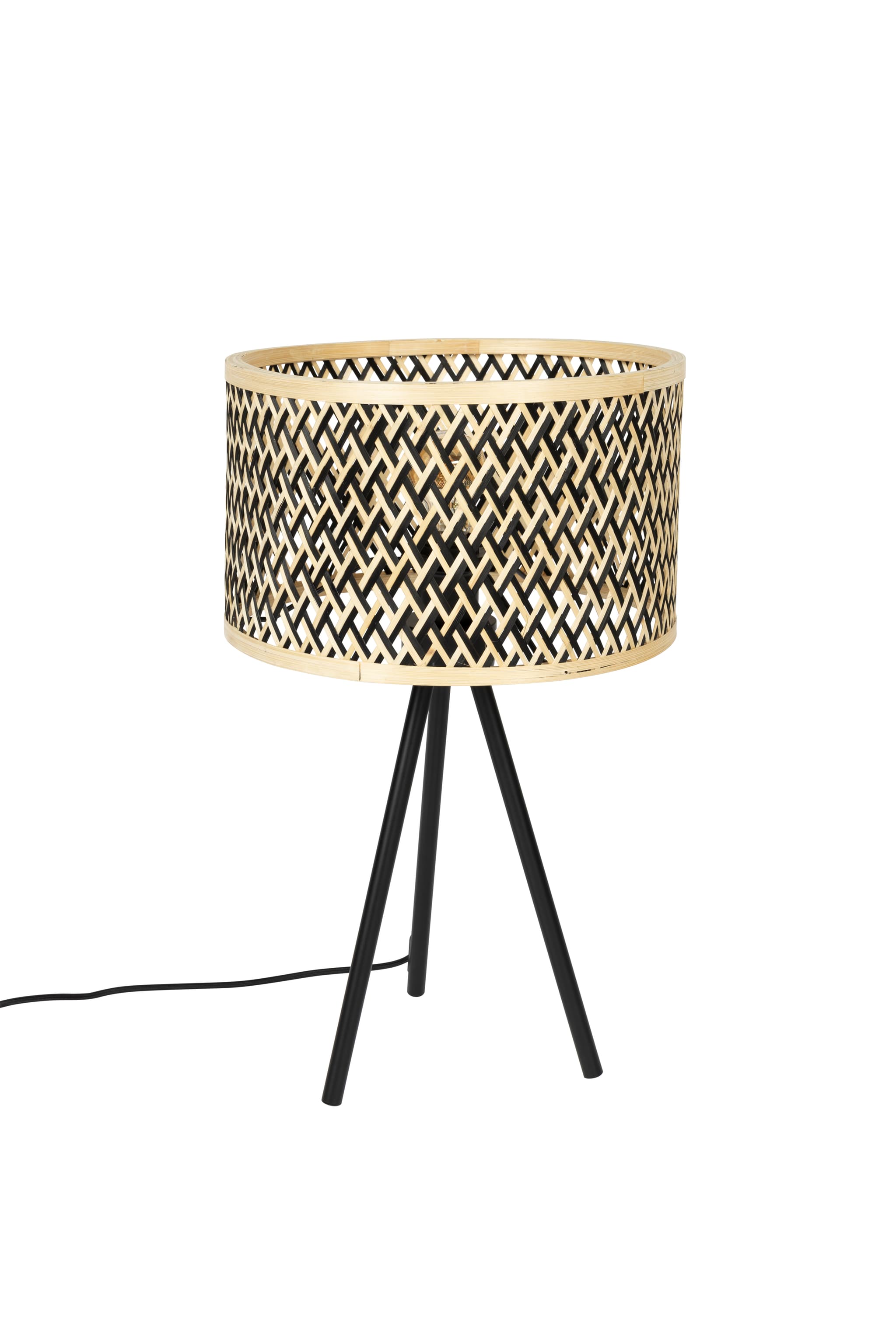 WHITE LABEL LIVING Bordslampa Isla Bamboo
