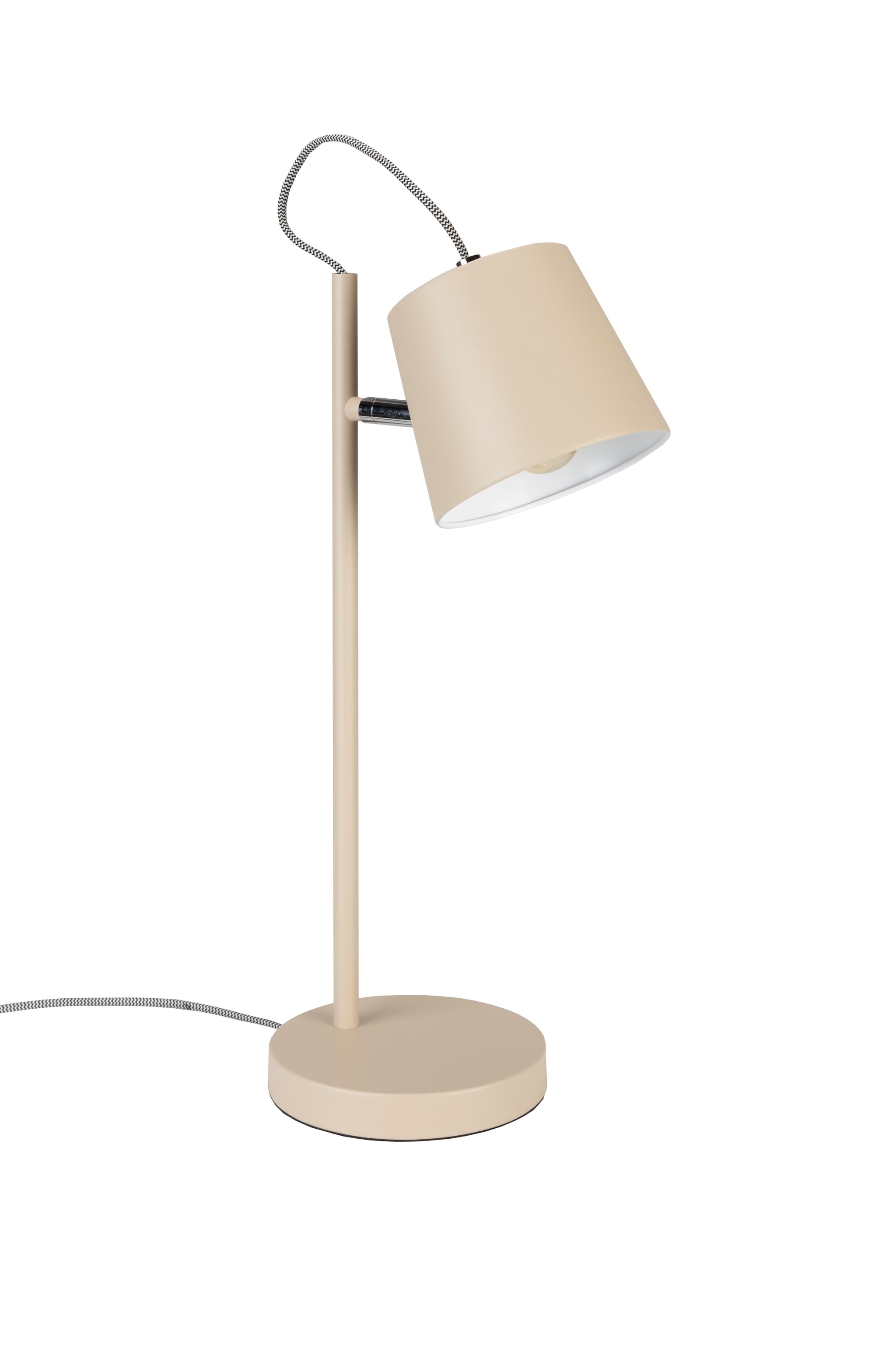 ZUIVER Buckle Head bordslampa - beige metall