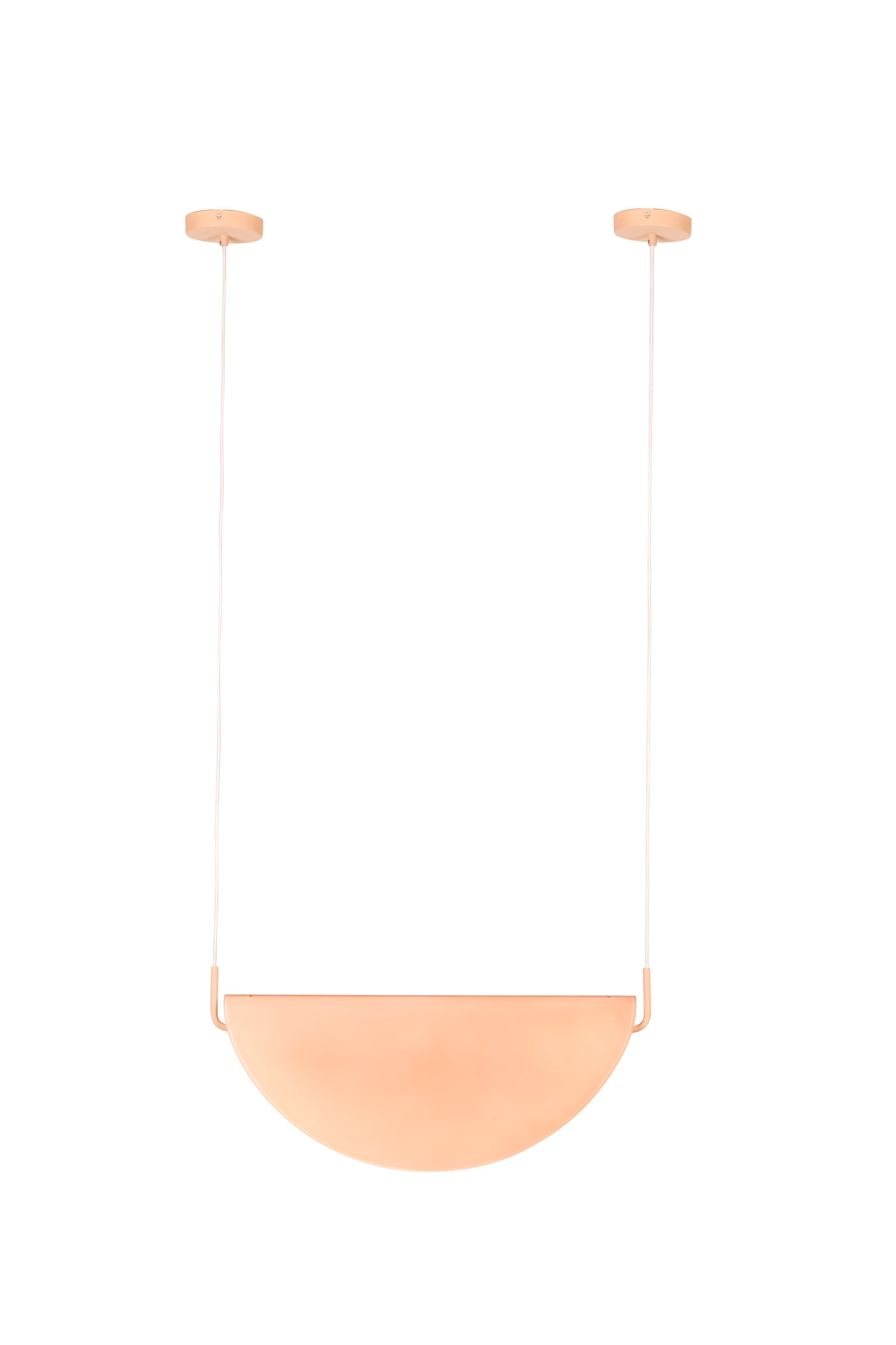 ZUIVER Rani taklampa - rosa glas och järn