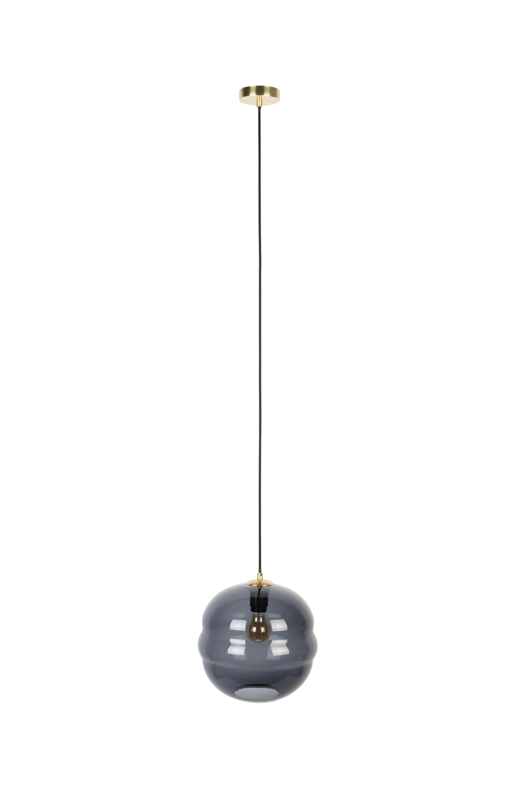 WHITE LABEL LIVING Lauren L taklampa - grått glas