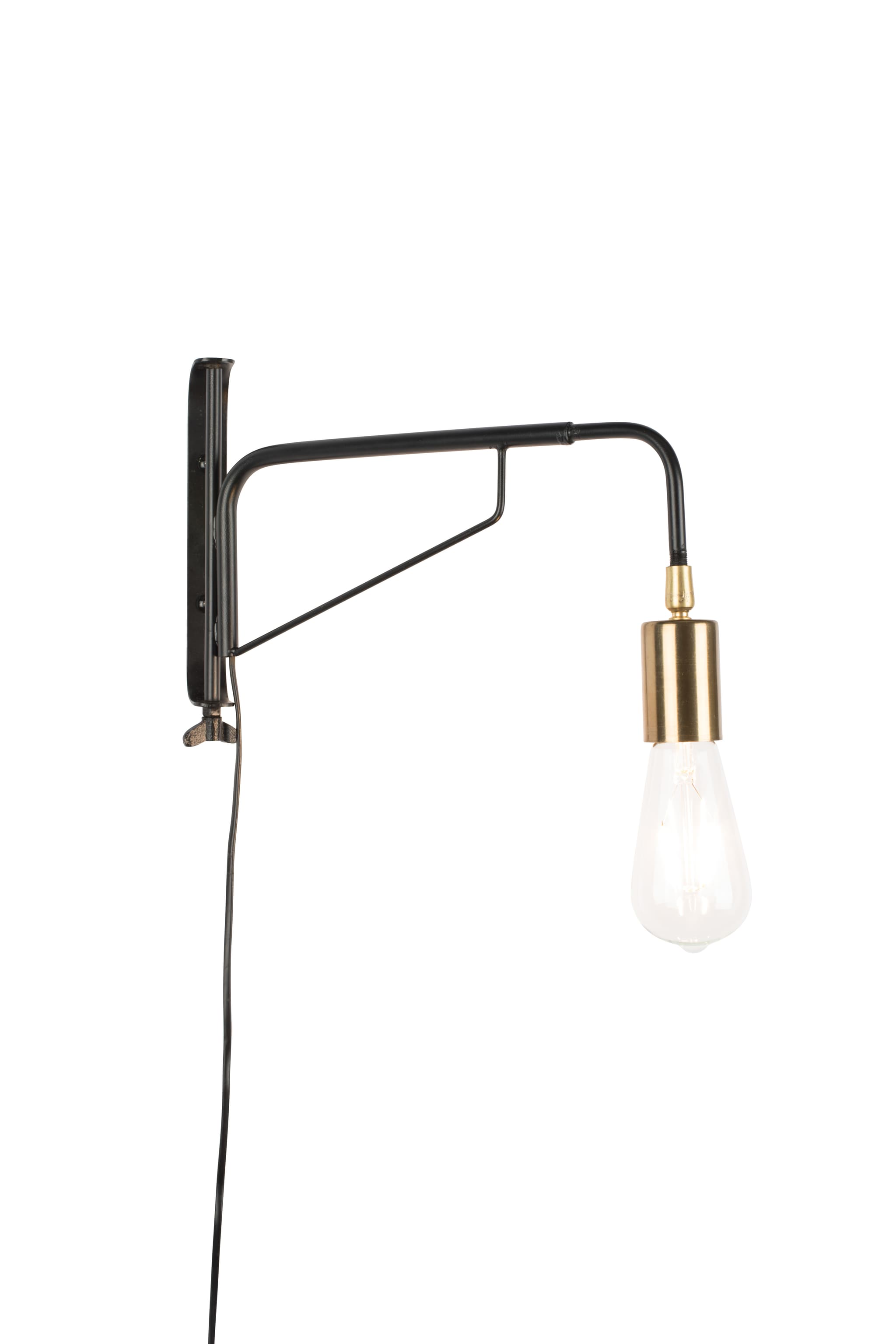 WHITE LABEL LIVING Lasse vägglampa - svart järn