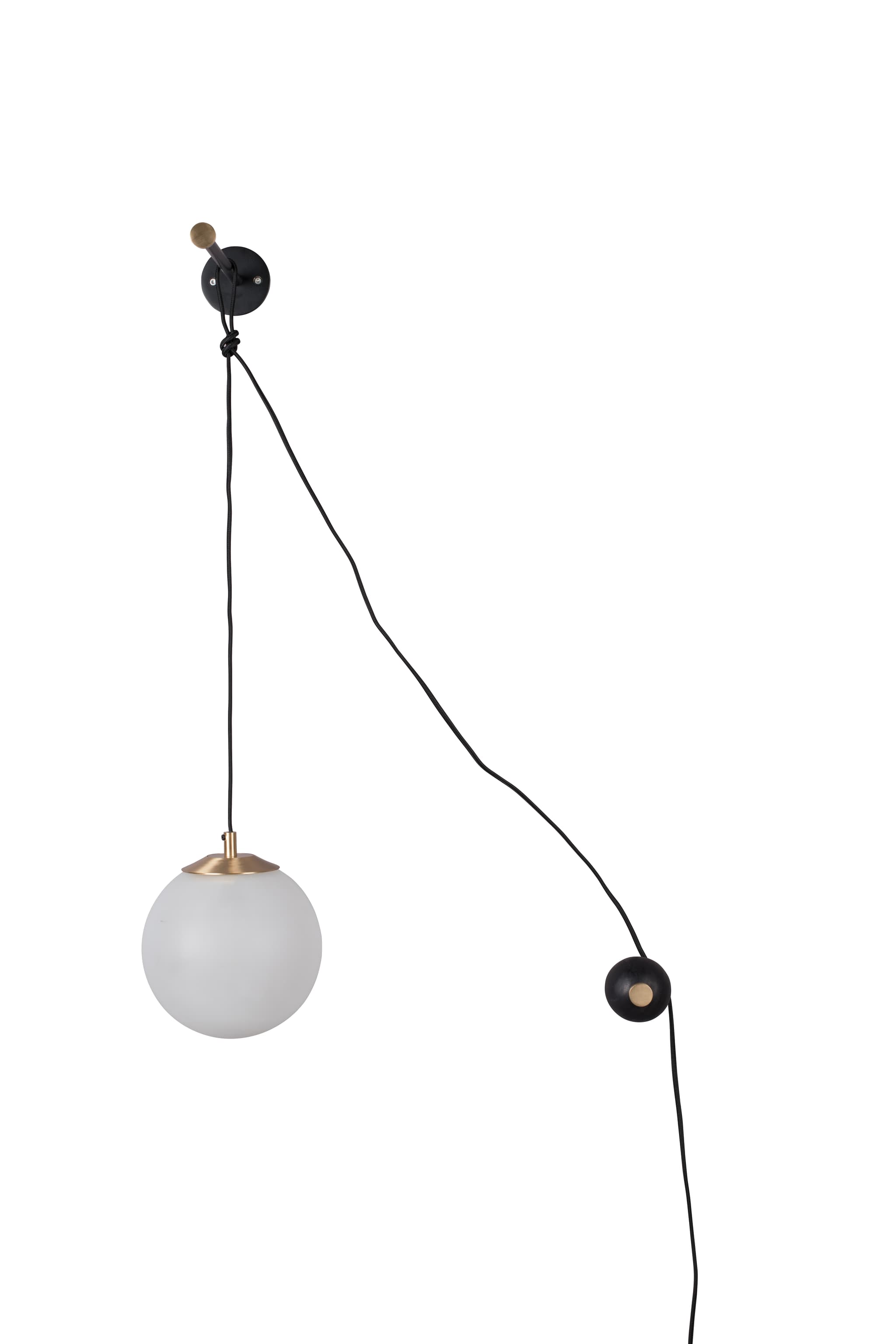 DUTCHBONE Bulan vägglampa - vitt glas och järn