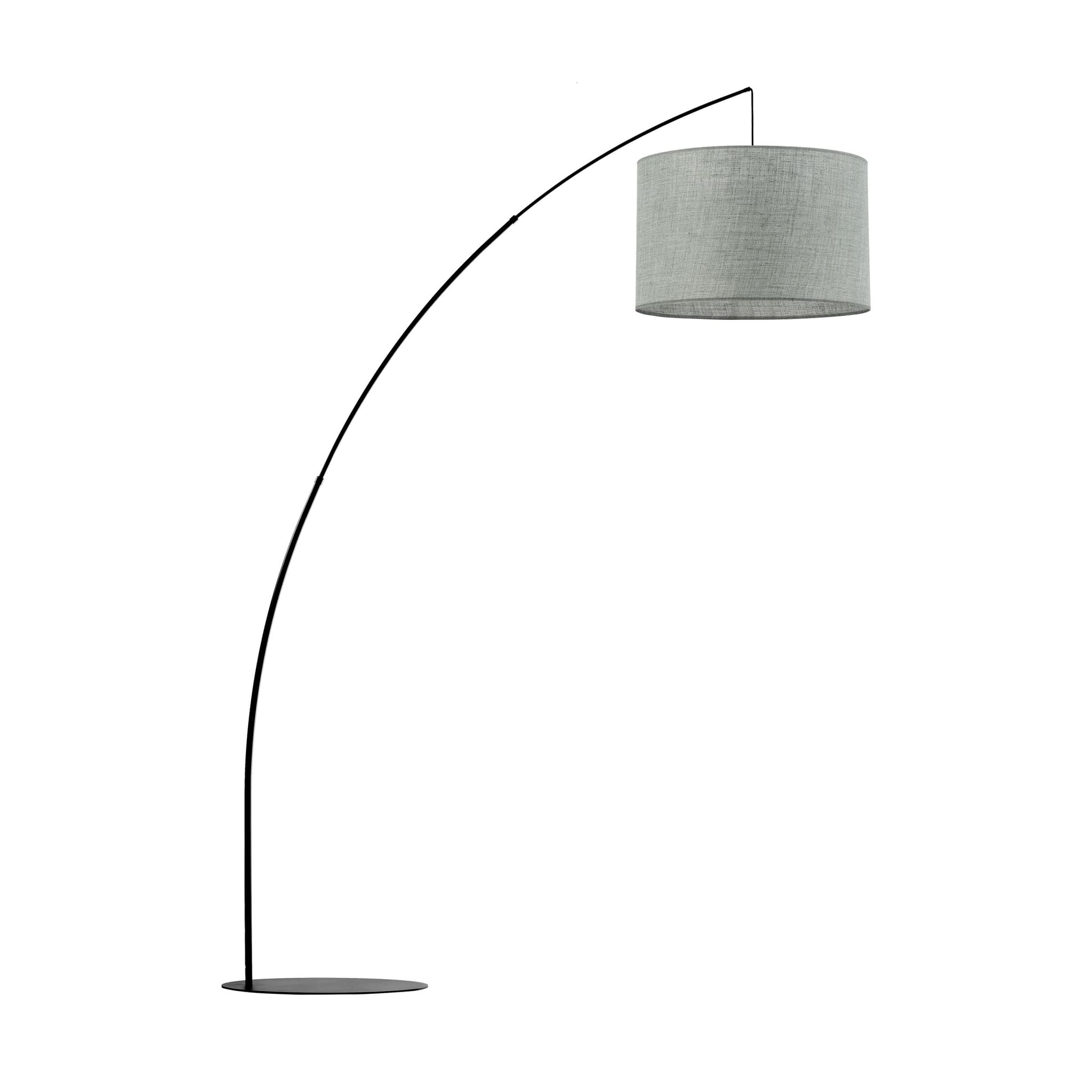 TK Moby golvlampa - grönt tyg och svart metall