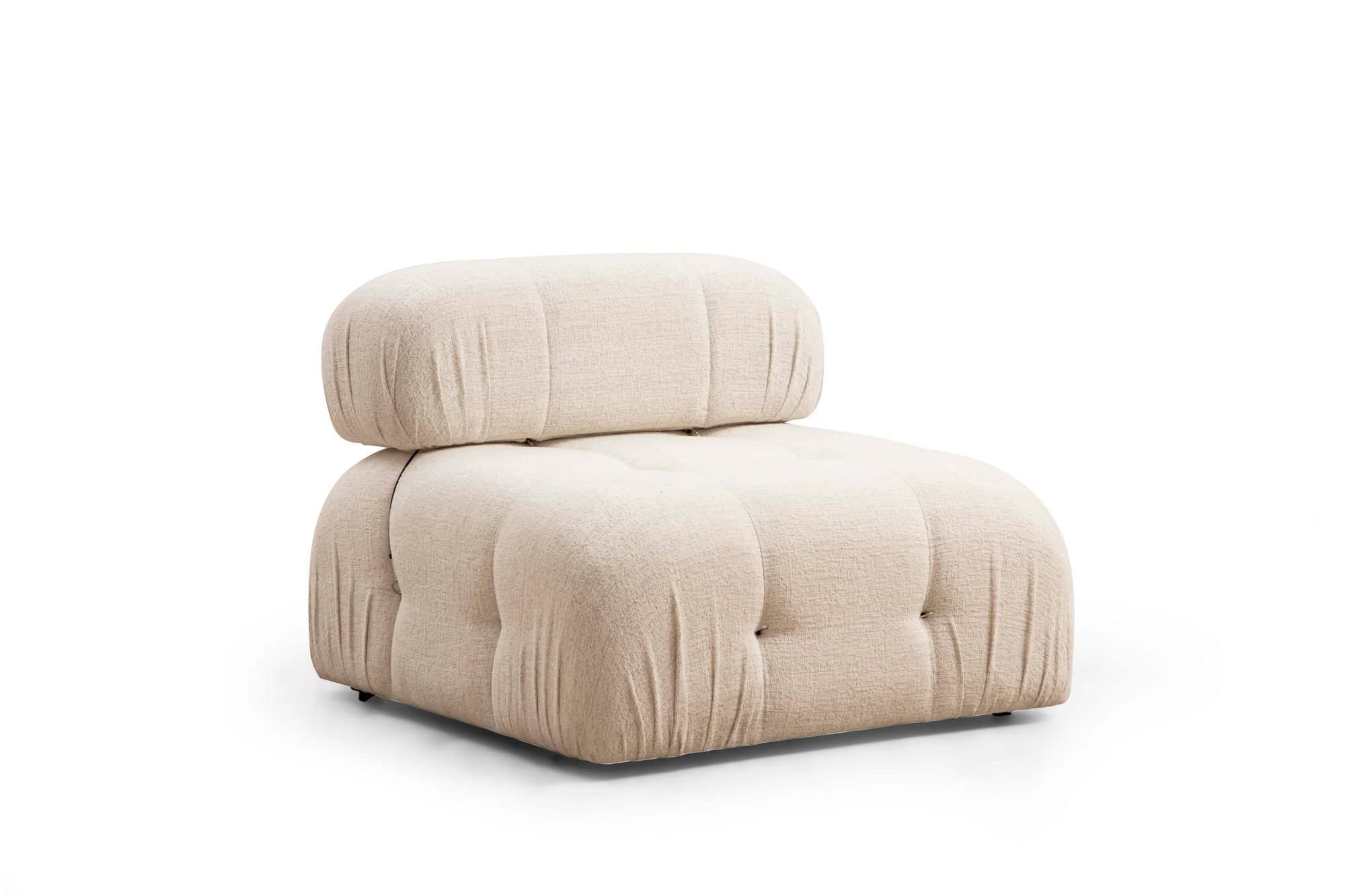 NORDVÄRK Bubble O1 - Cream Bouclette 1-sits soffa