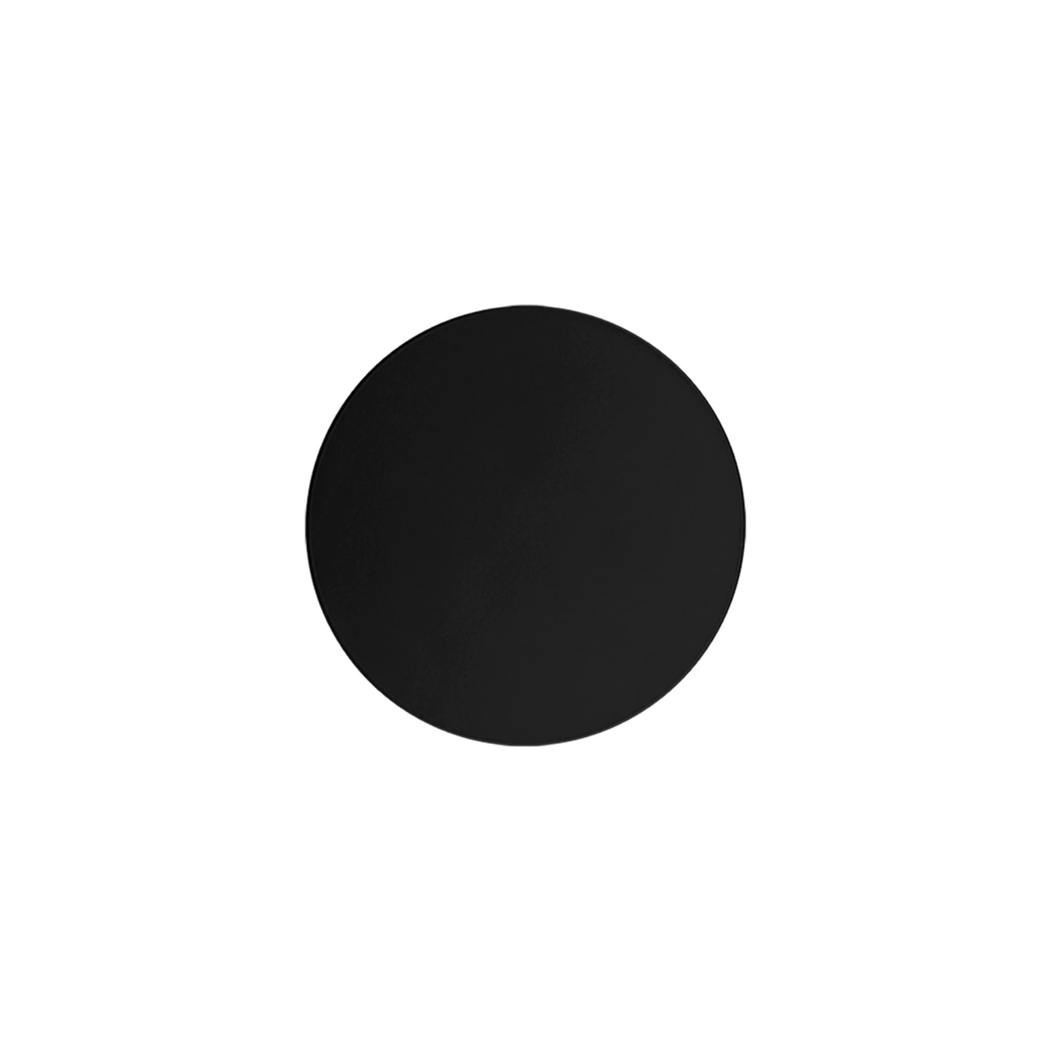TK Luna vägglampa, rund - svart metall