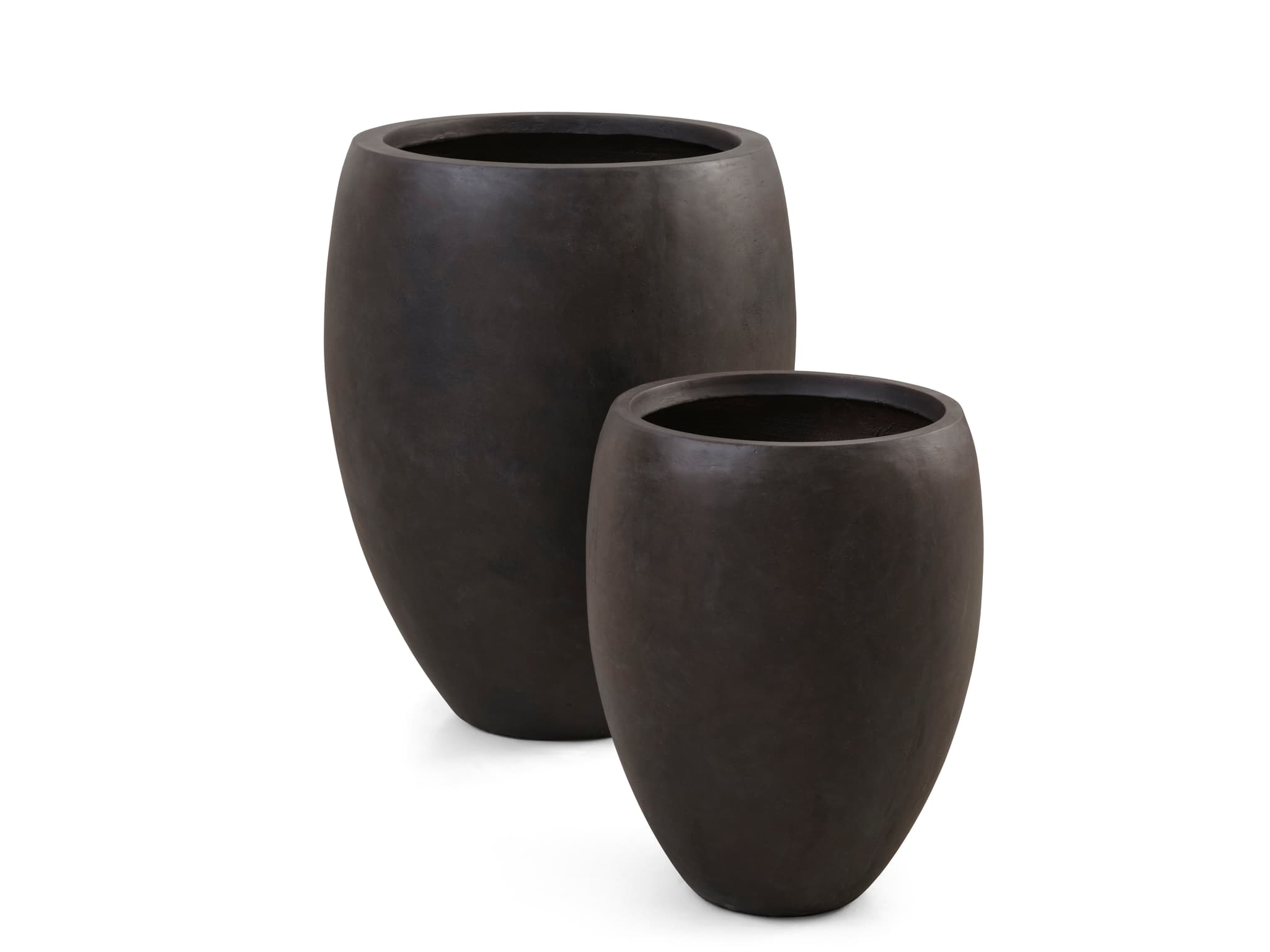 Dahlia utomhuskruka, rund - brun fibercement (Ø46/Ø67) (set om 2)