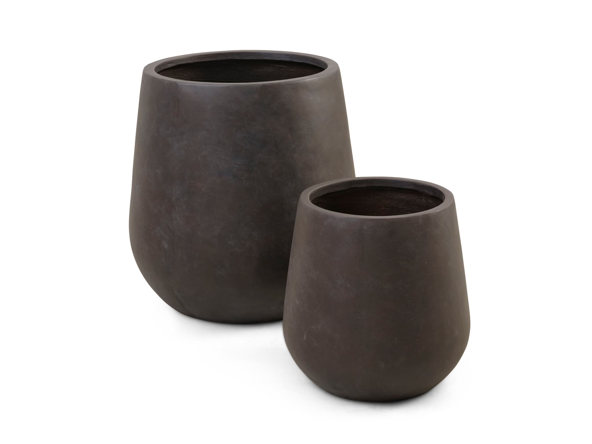 Iris utomhuskruka, rund - brun fibercement (Ø48/Ø72) (set om 2)