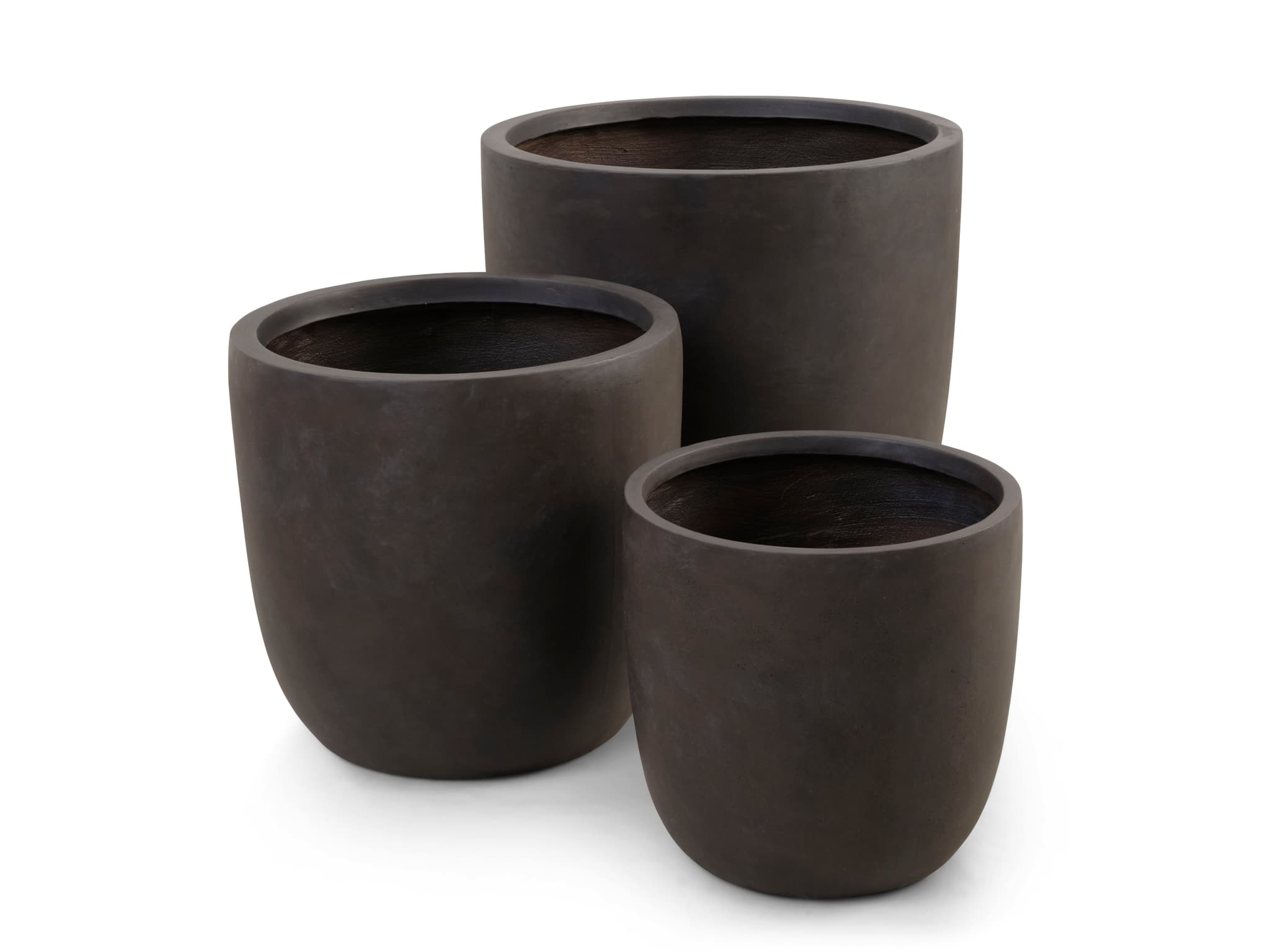 Chili utomhuskruka, rund - brun fibercement (Ø51/Ø65/Ø80) (set om 3)
