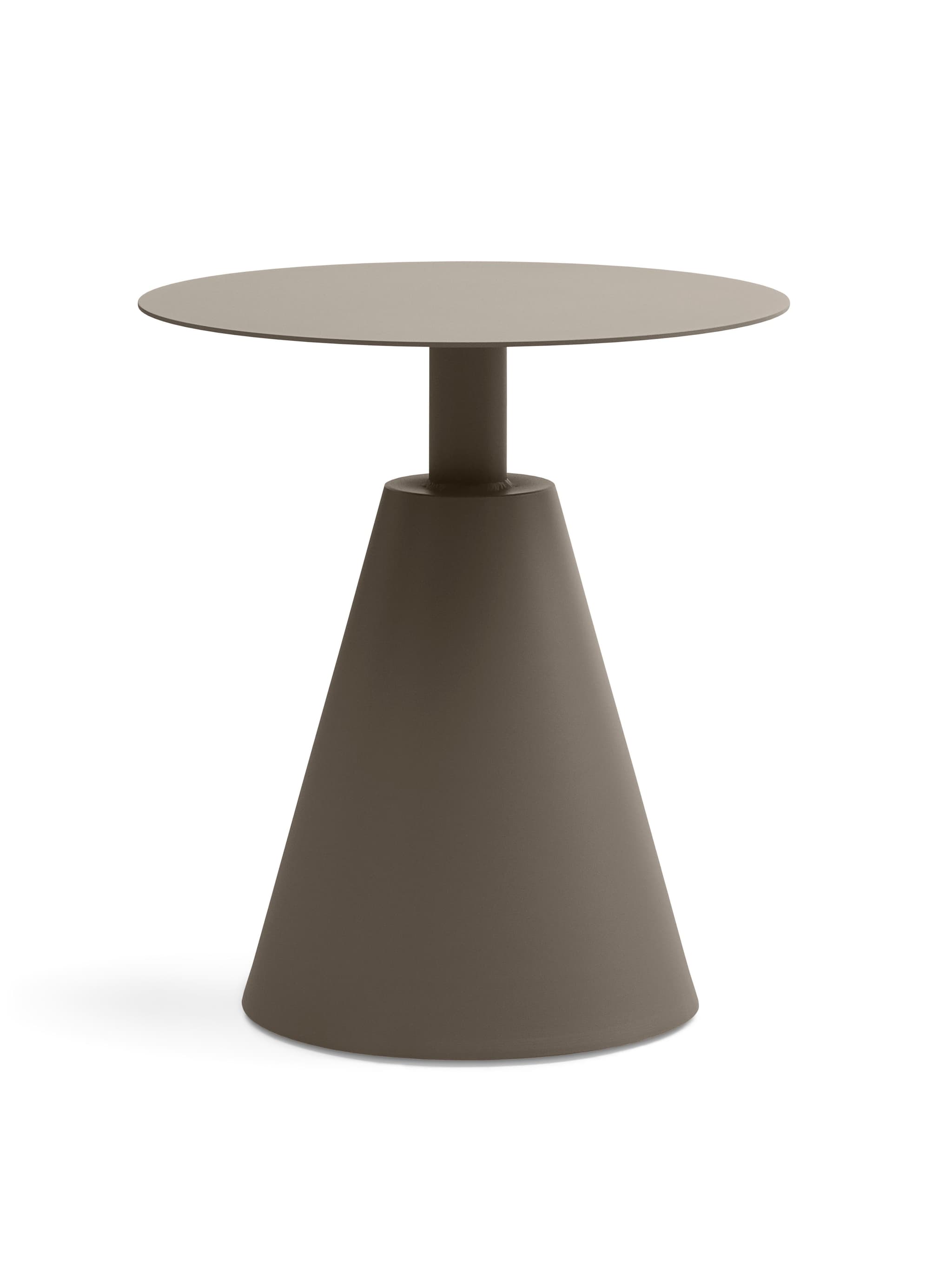 Cos utomhuscafébord, runt - stengrått aluminium (Ø50)