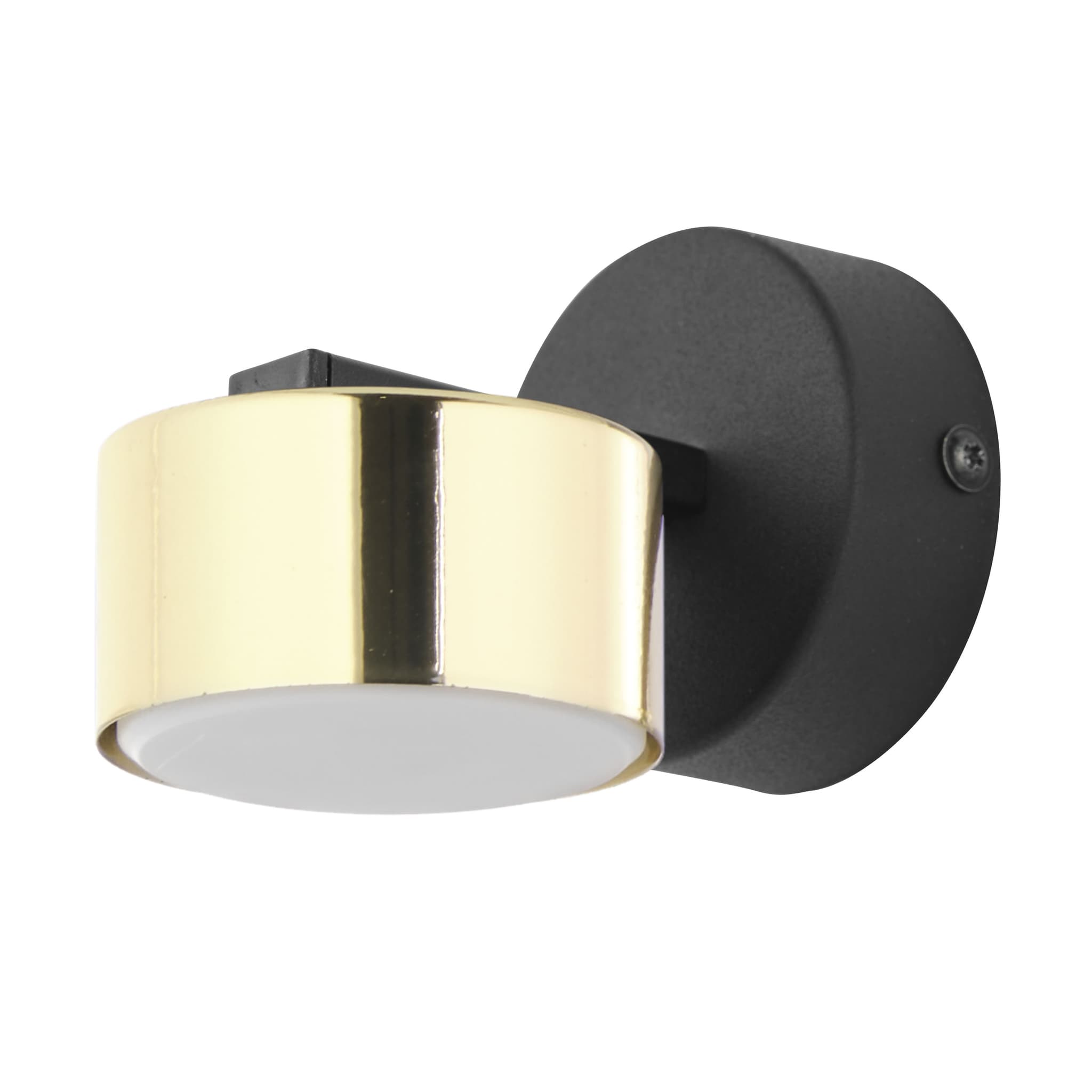 TK Dallas vägglampa - guld och svart metall