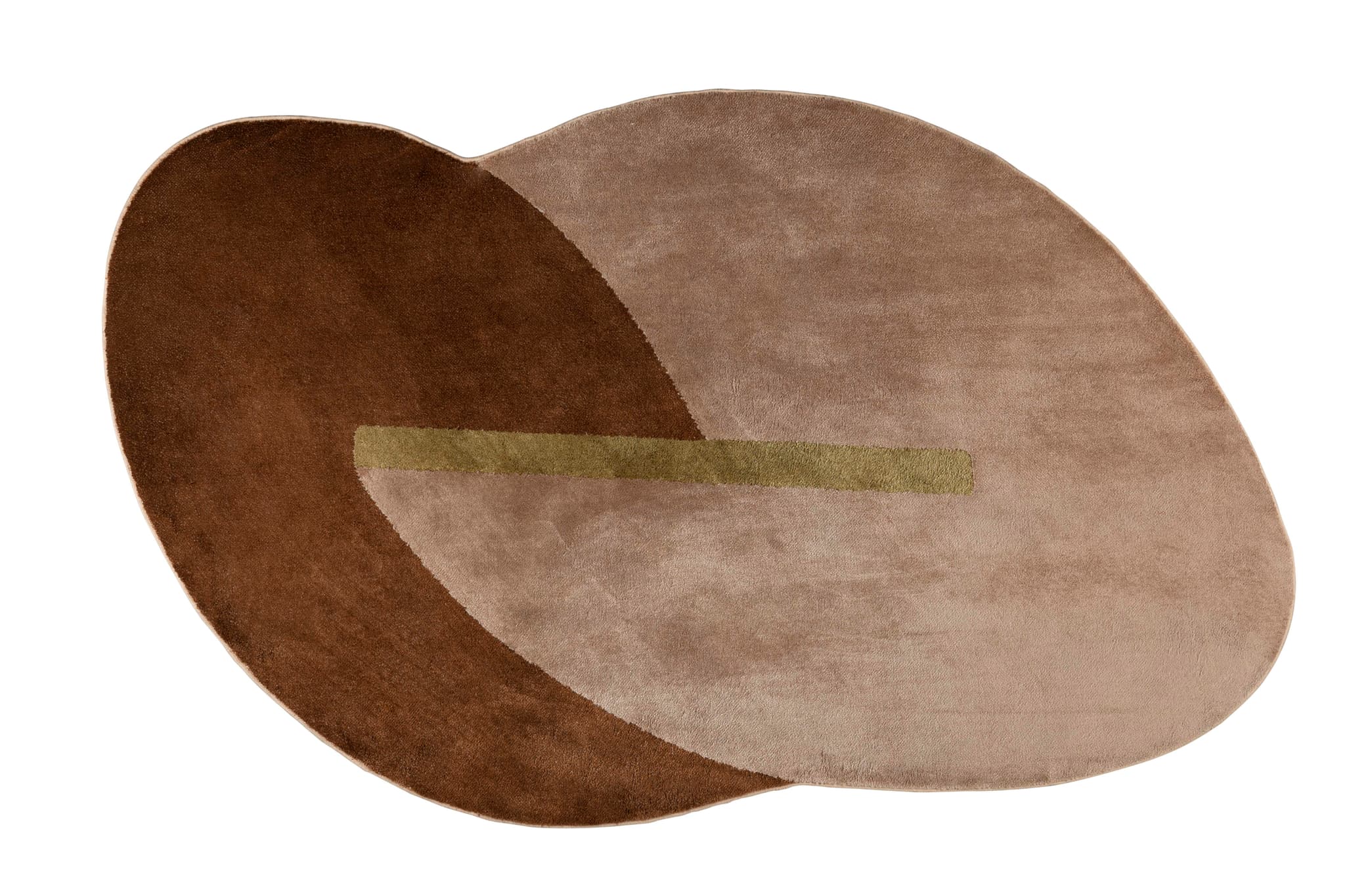 ZUIVER Phila matta, m mönster - terra polyester (160x257)
