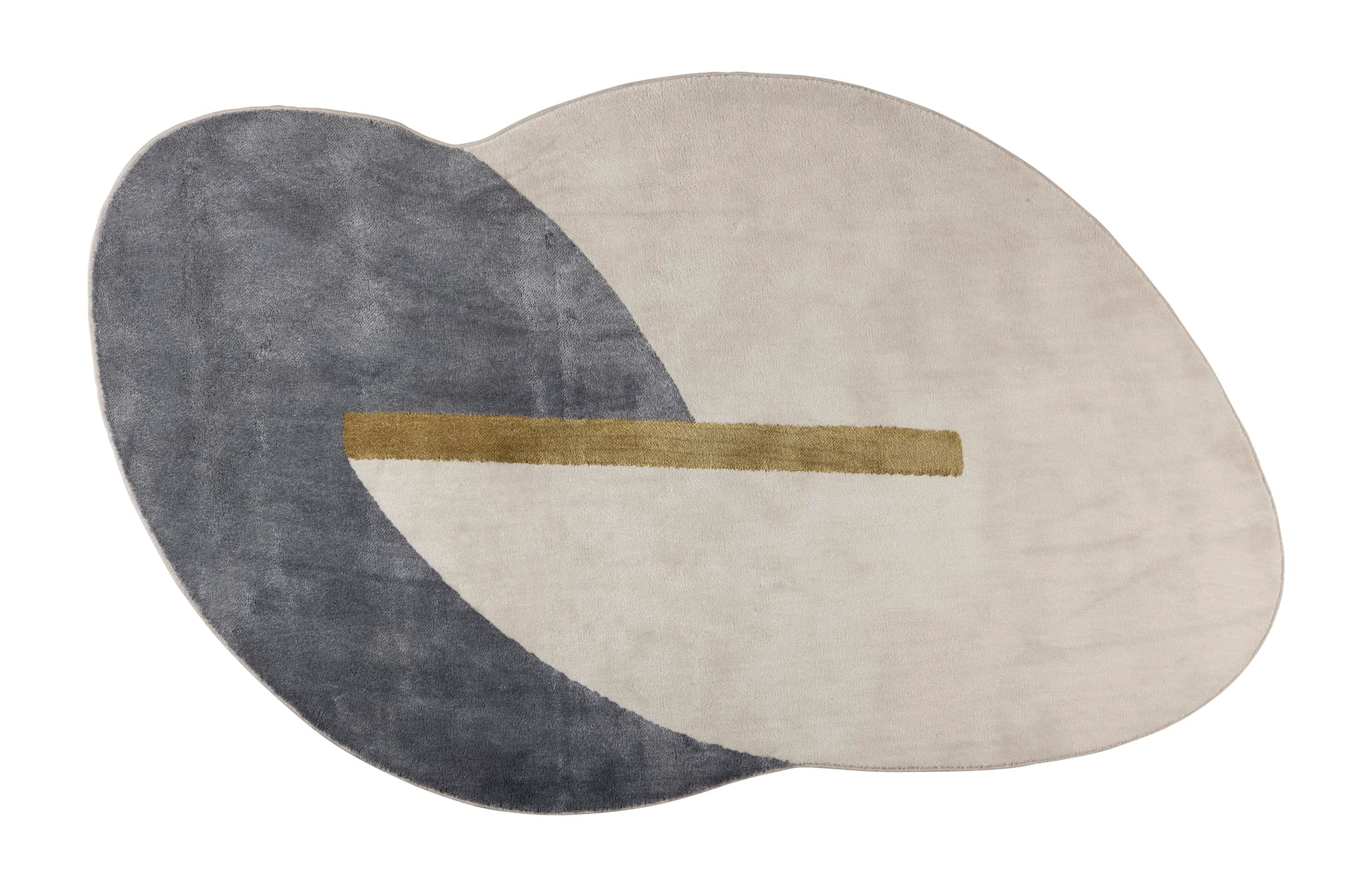 ZUIVER Phila matta, med mönster - blå polyester (160x257)