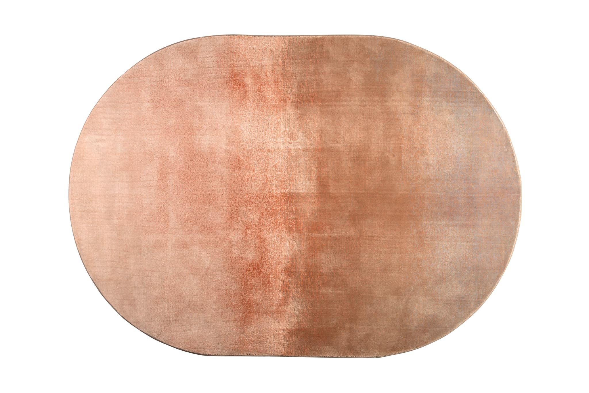 ZUIVER Sunset matta, oval - rosa polyester (160x230)