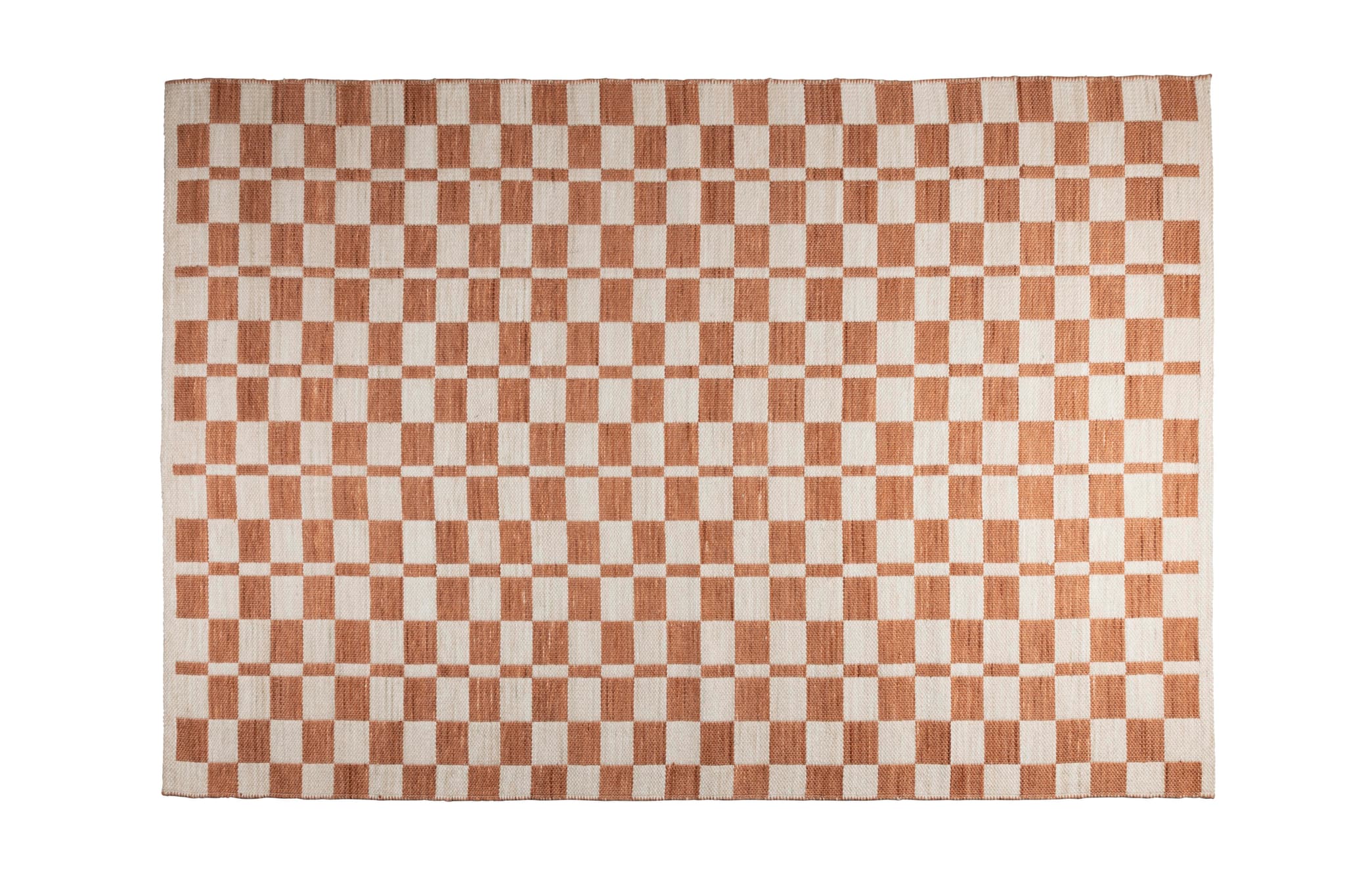 ZUIVER Rutig matta, med mönster - beige återvunnen plast (160x230)