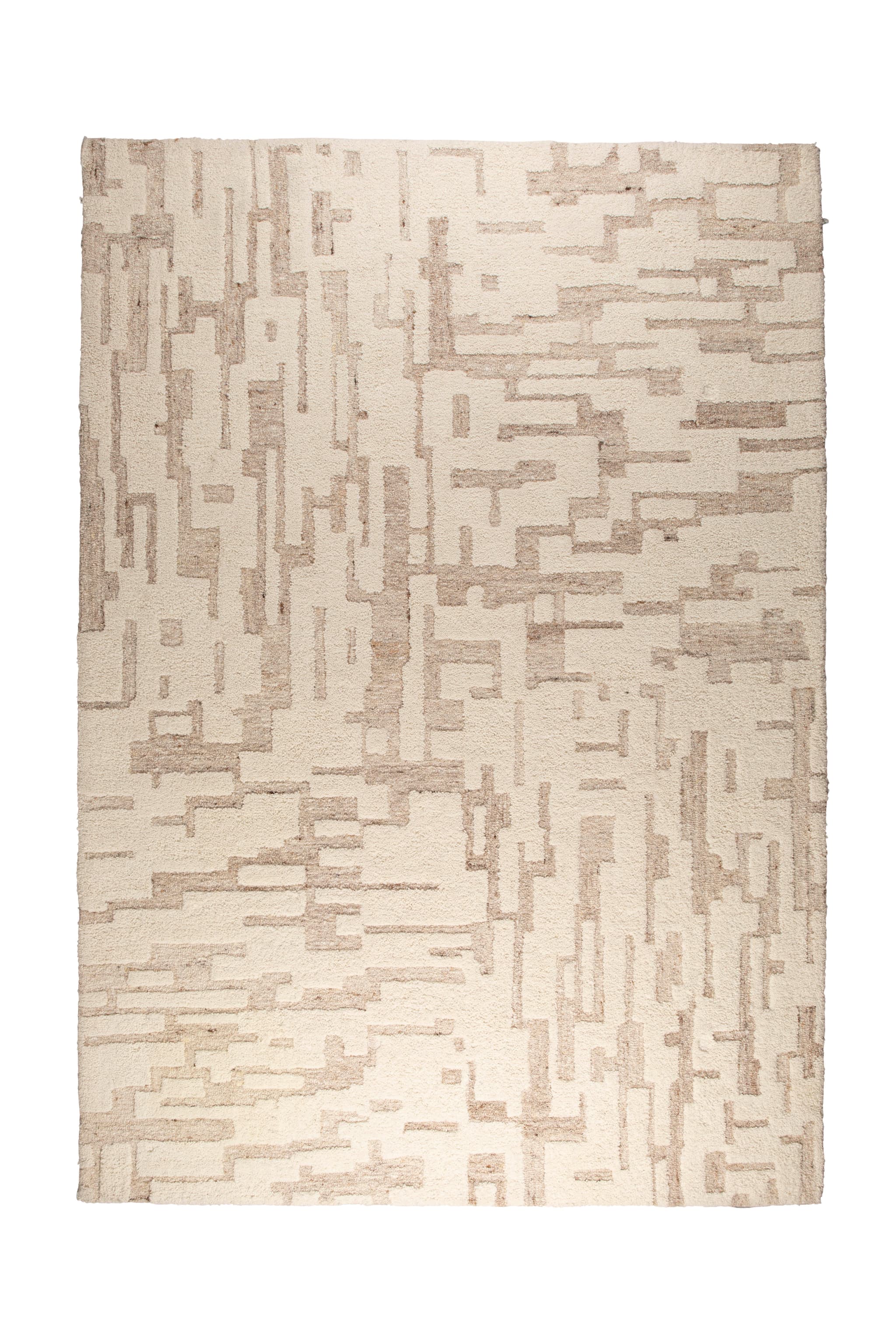 ZUIVER Hills matta, rektangulär - beige ull (160x230)