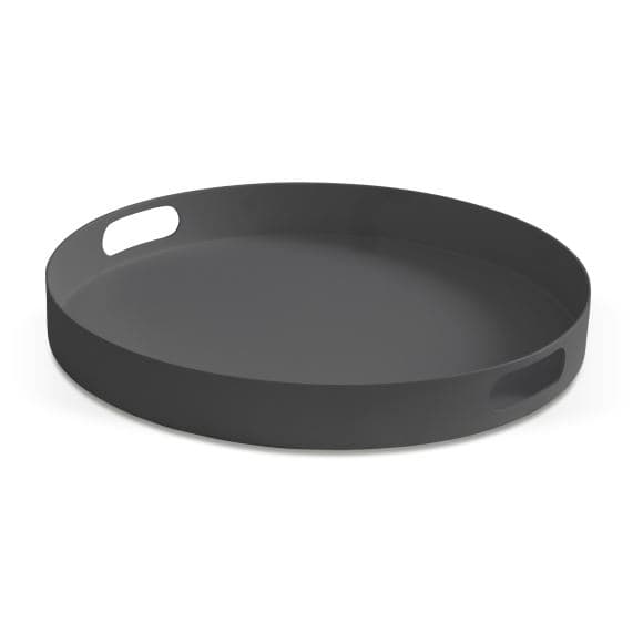 Skjutbricka, med handtag, runt - antracitgrått aluminium (Ø45,5)