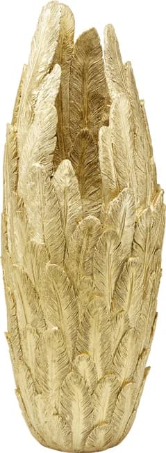 KARE DESIGN Feathers vas - guld polyresin (H:80cm)