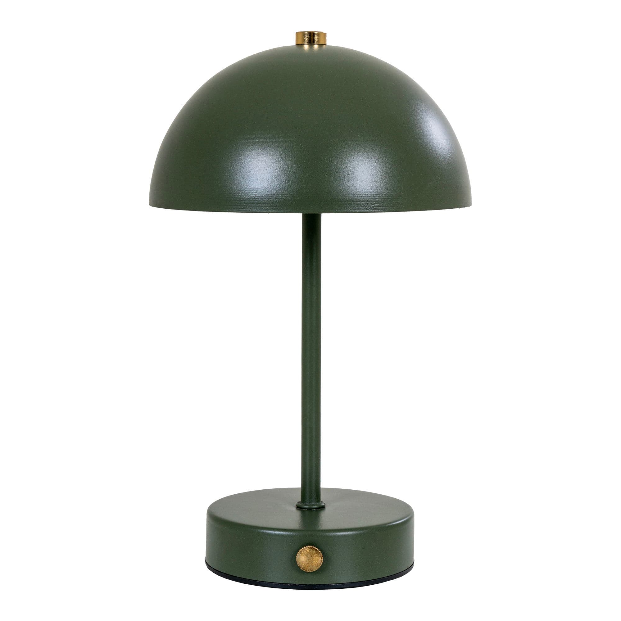 HOUSE NORDIC Holt LED-bordslampa - Bordslampa, uppladdningsbar, grön/mässing