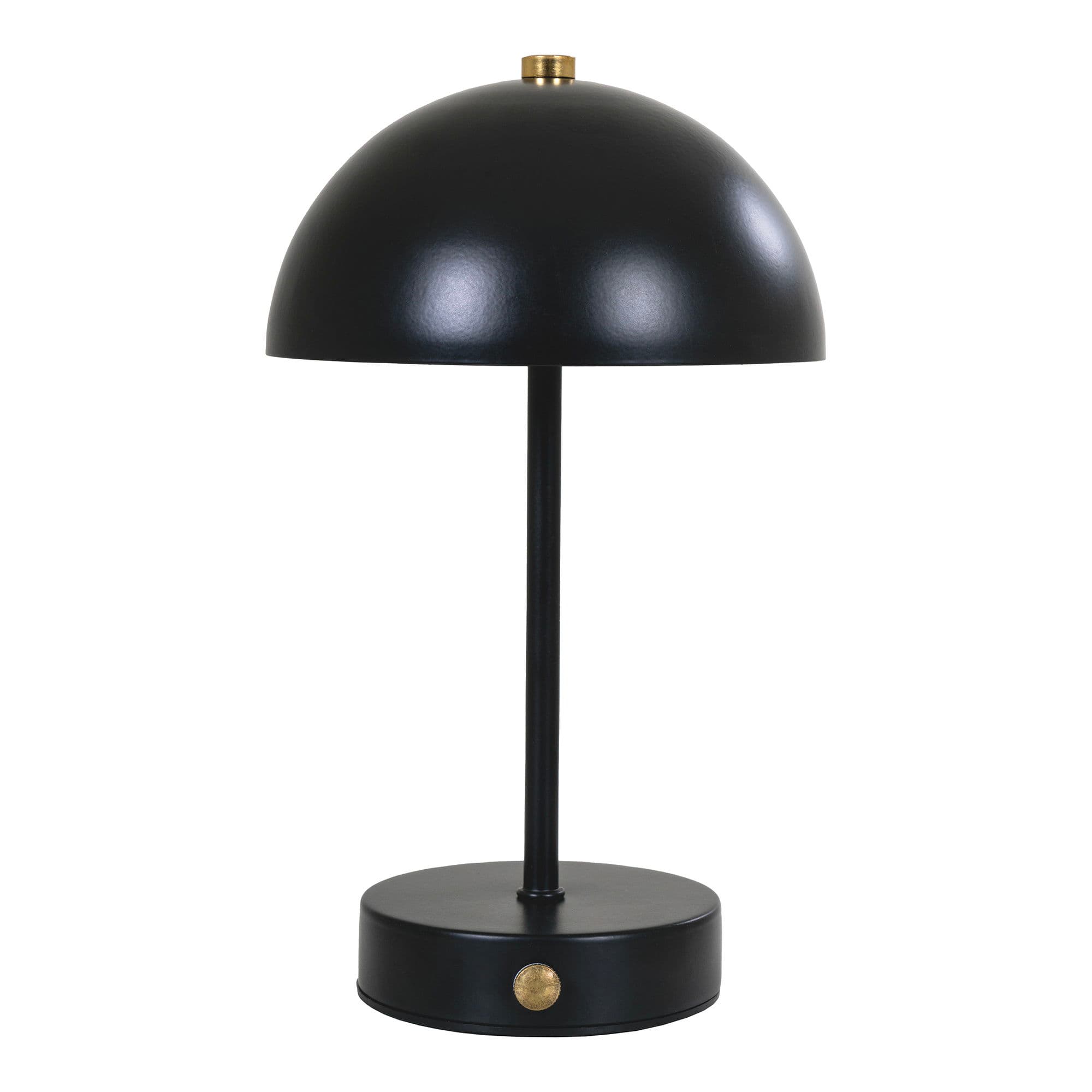 HOUSE NORDIC Holt LED-bordslampa, uppladdningsbar - svart/mässingstål