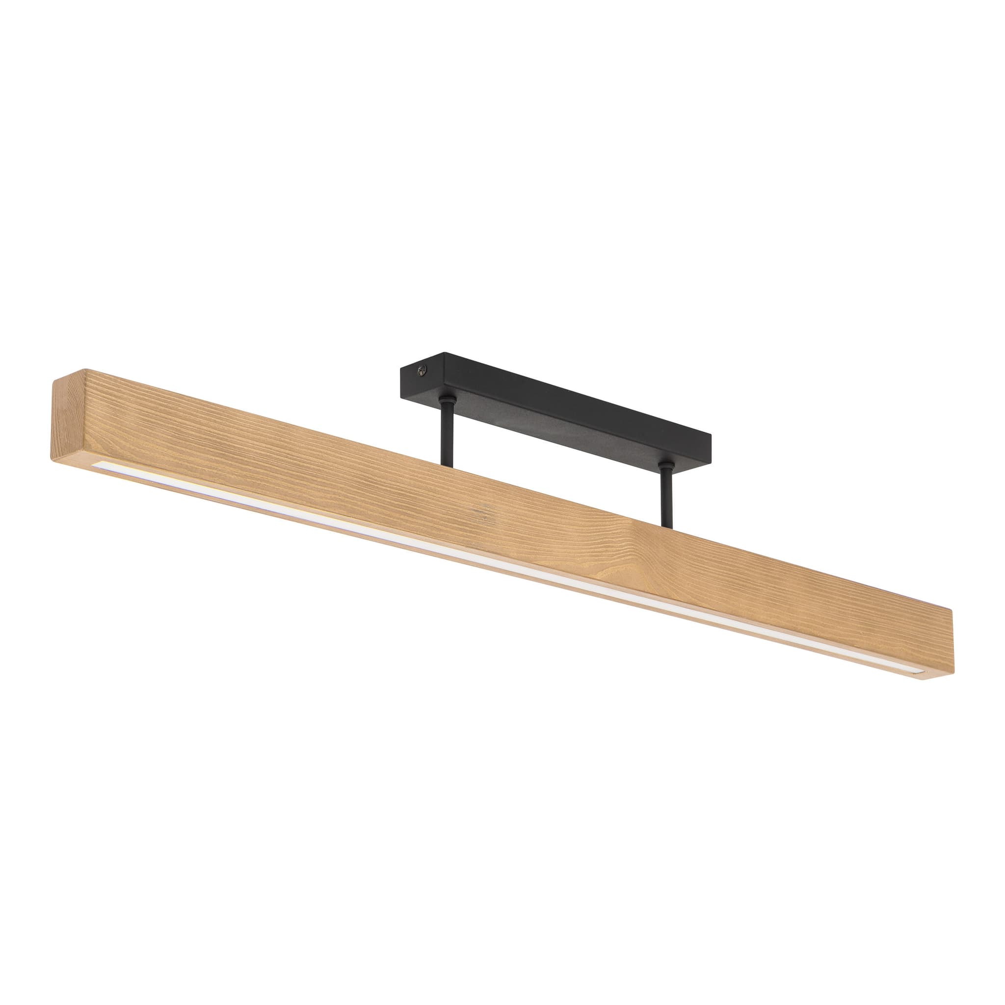 TK Teo LED taklampa 960 - naturligt trä och svart metall