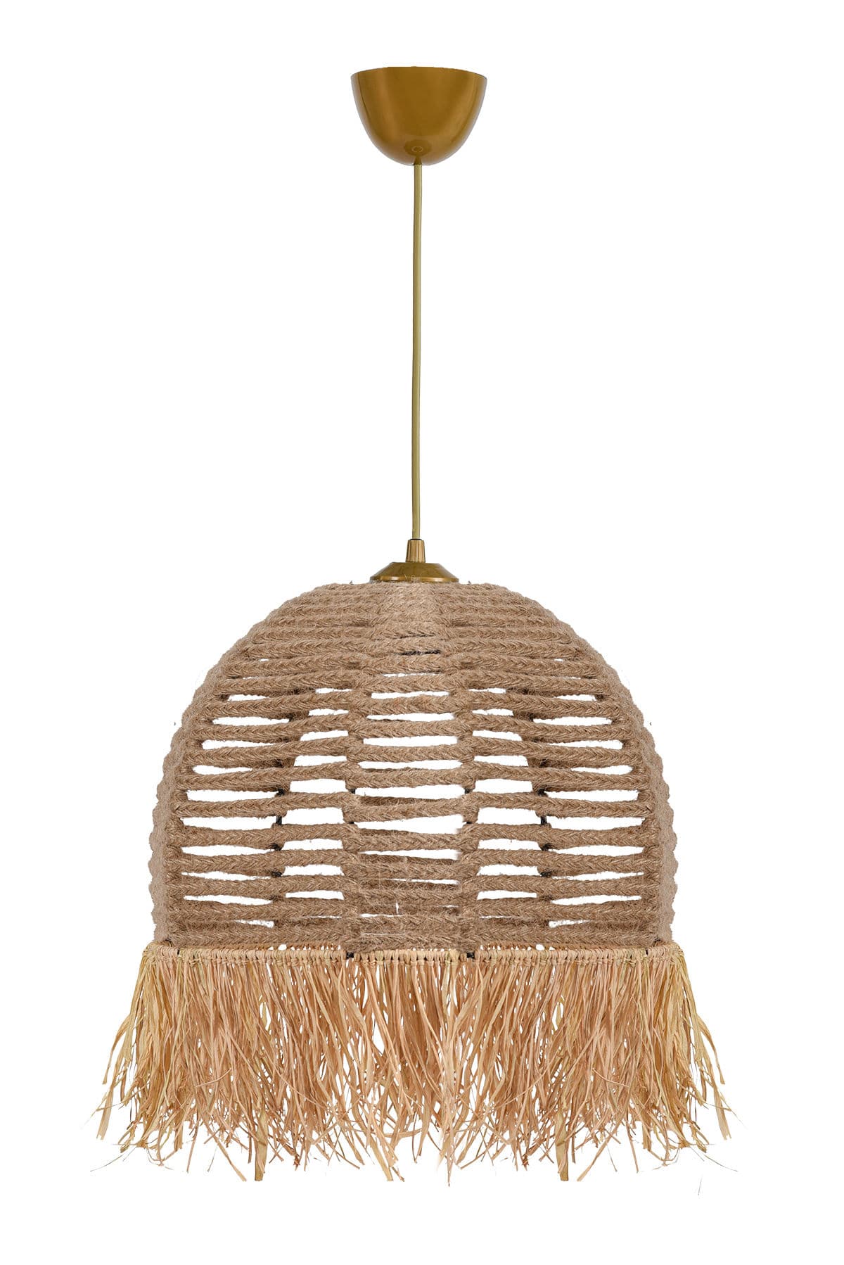 LUMI TM218 taklampa - krämfärgad bomull och plast