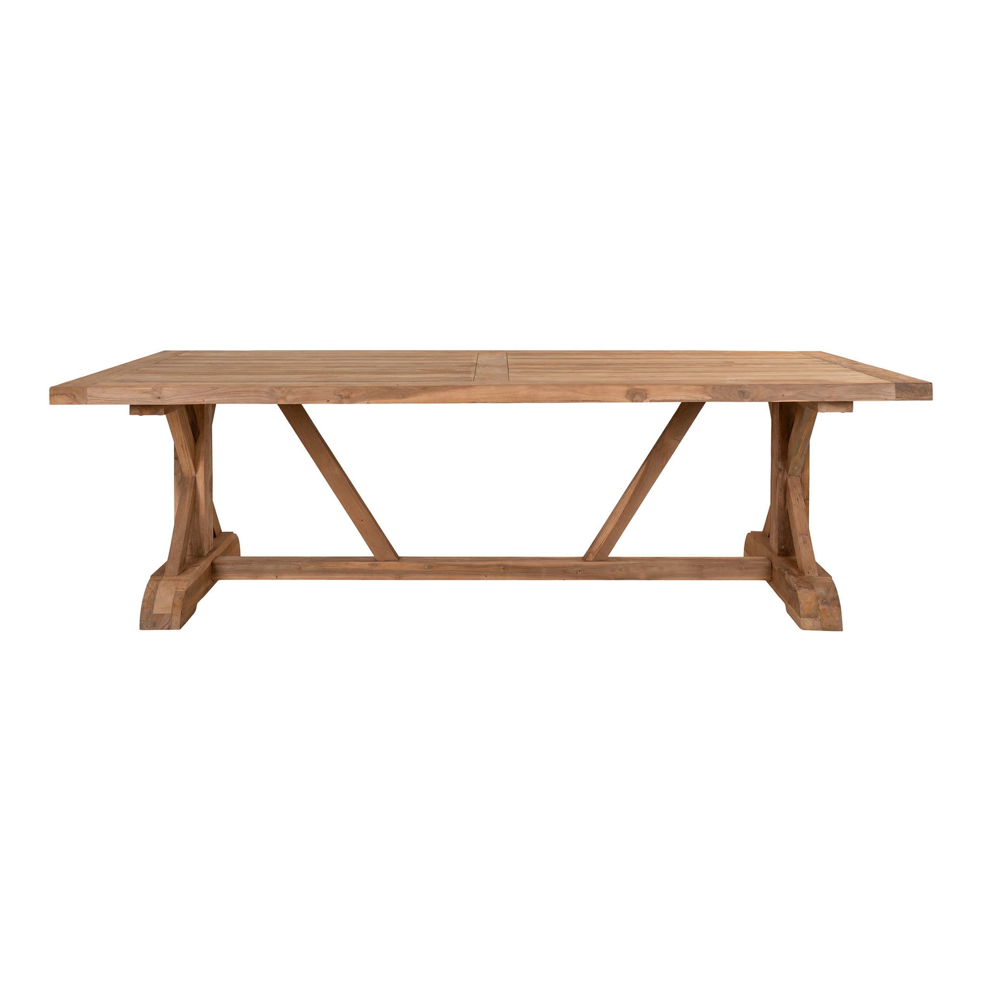 HOUSE NORDIC Trädgårdsbord, teak, natur, 100x240x75 cm