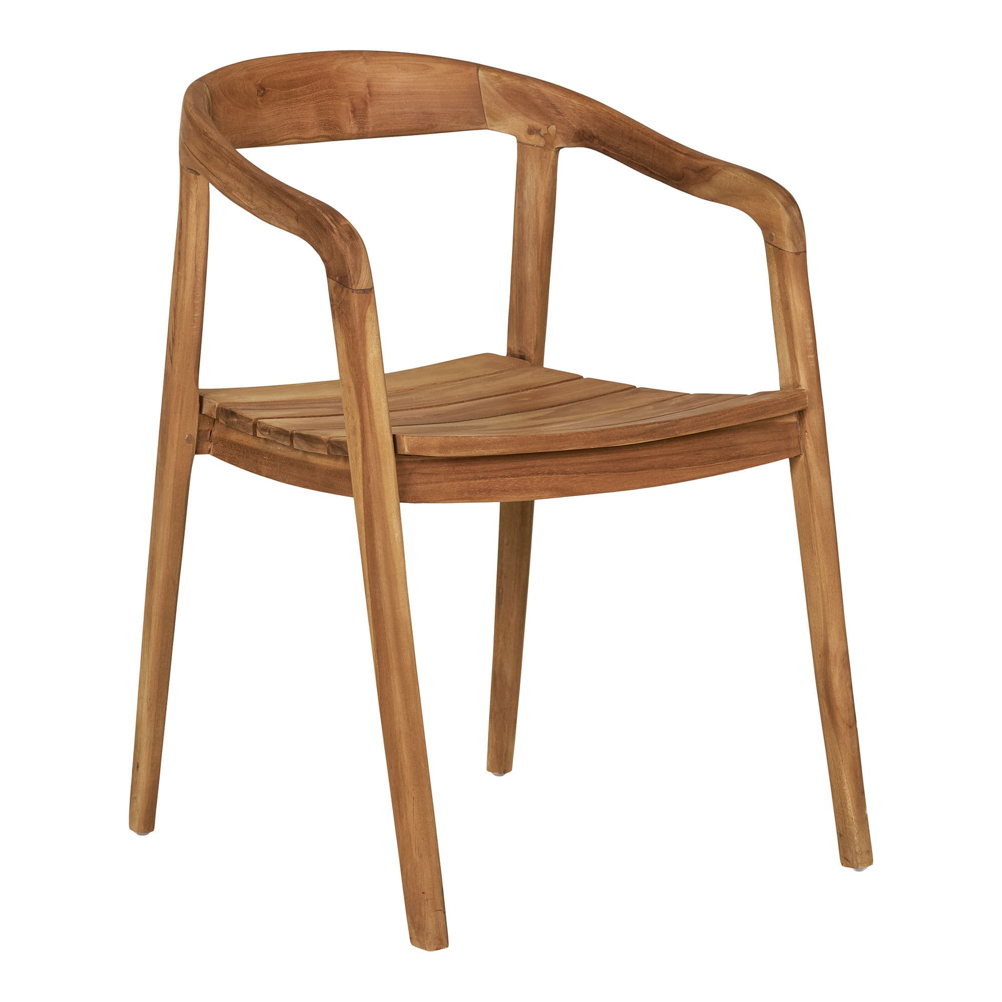 HOUSE NORDIC Otero matstol, med armstöd - naturfärgad teak
