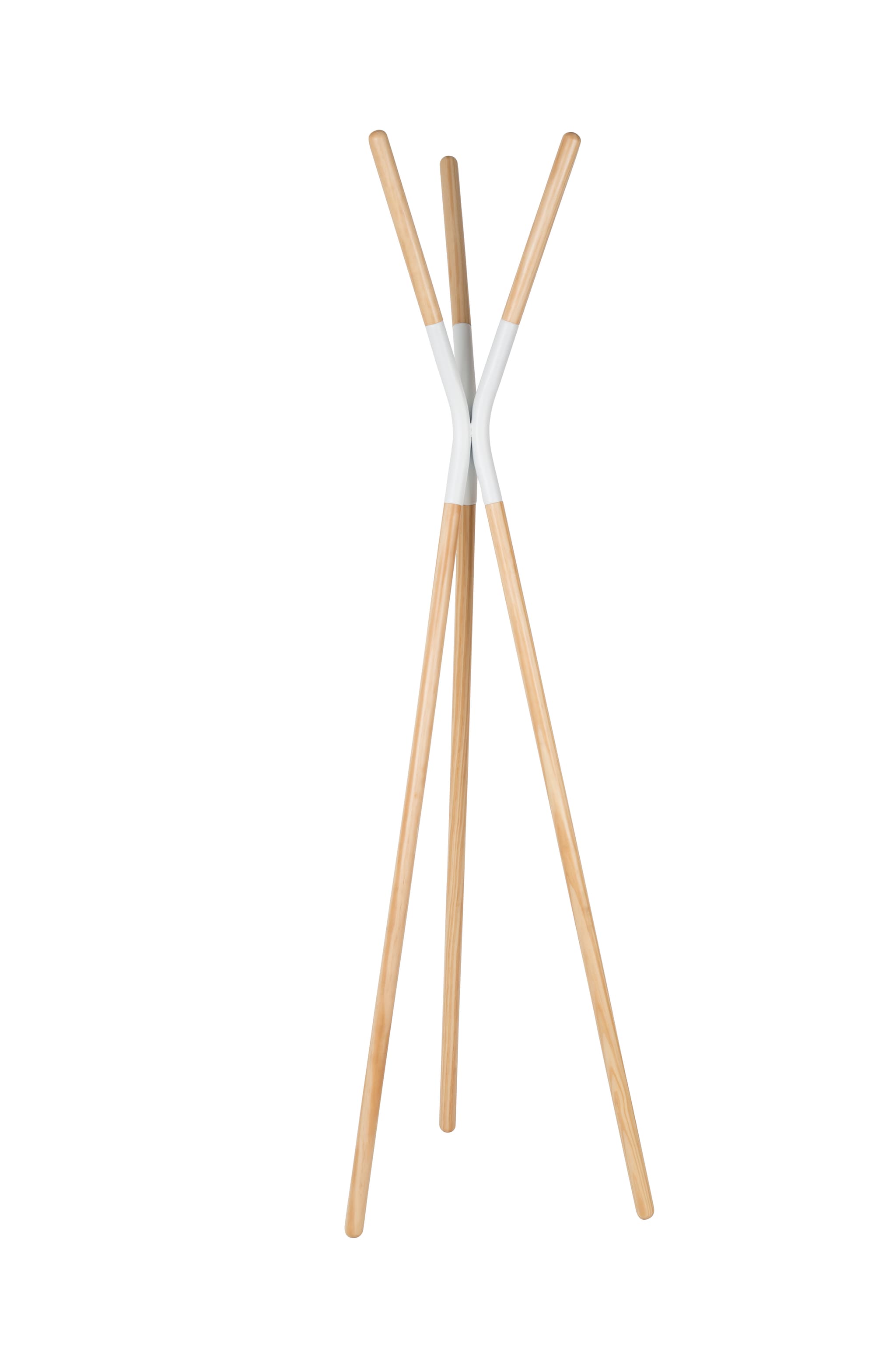 ZUIVER Pinnacle butler - vitt och naturligt granträ
